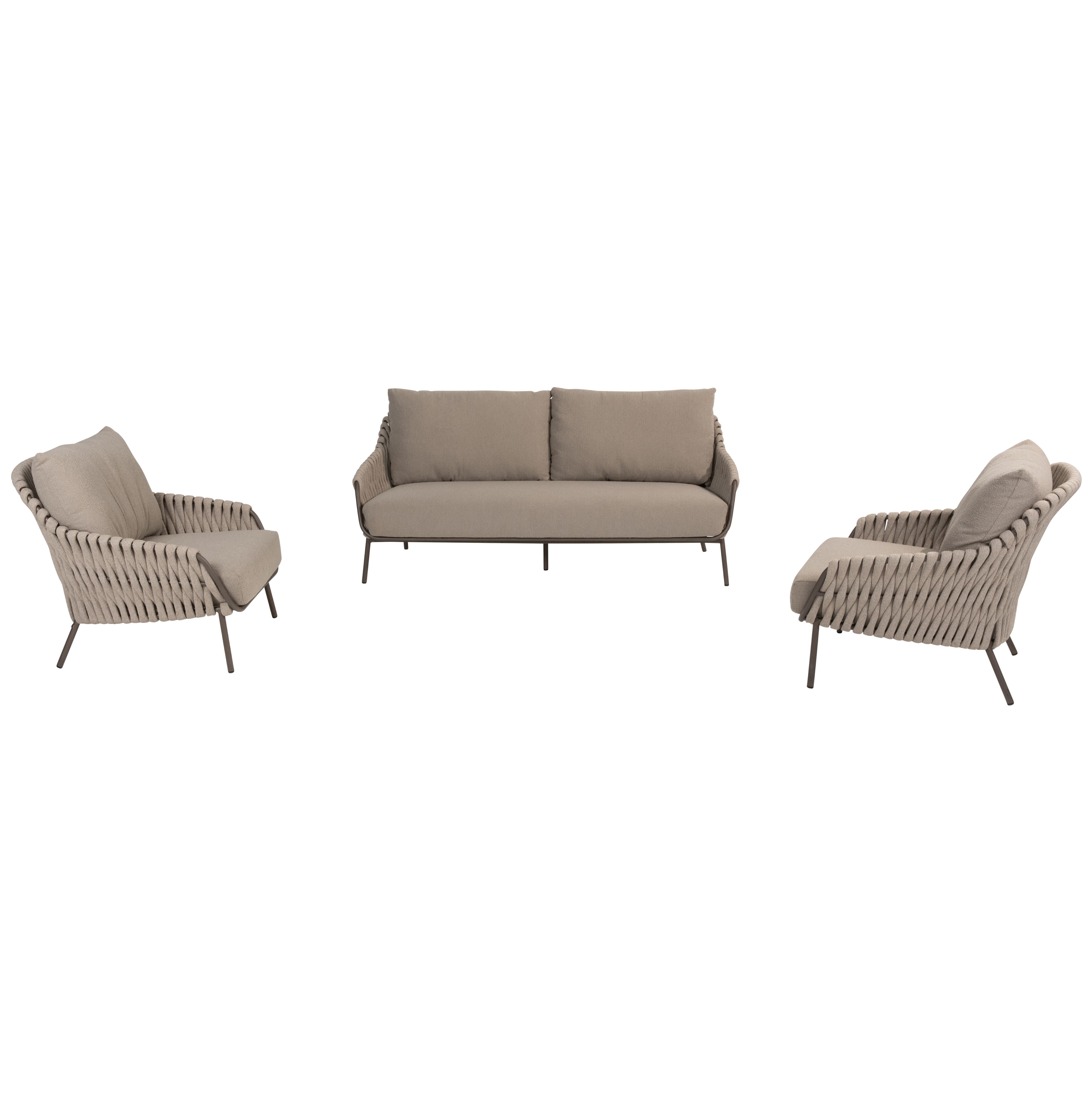 Loungeset Montera | Tuinbank | 2x Loungestoel