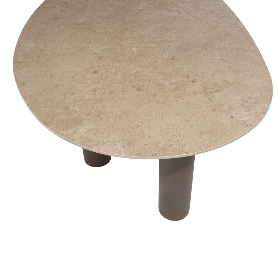 Tuinset Bernini Terre | Eettafel Arizona | 6x Eetstoel Bernini Terre