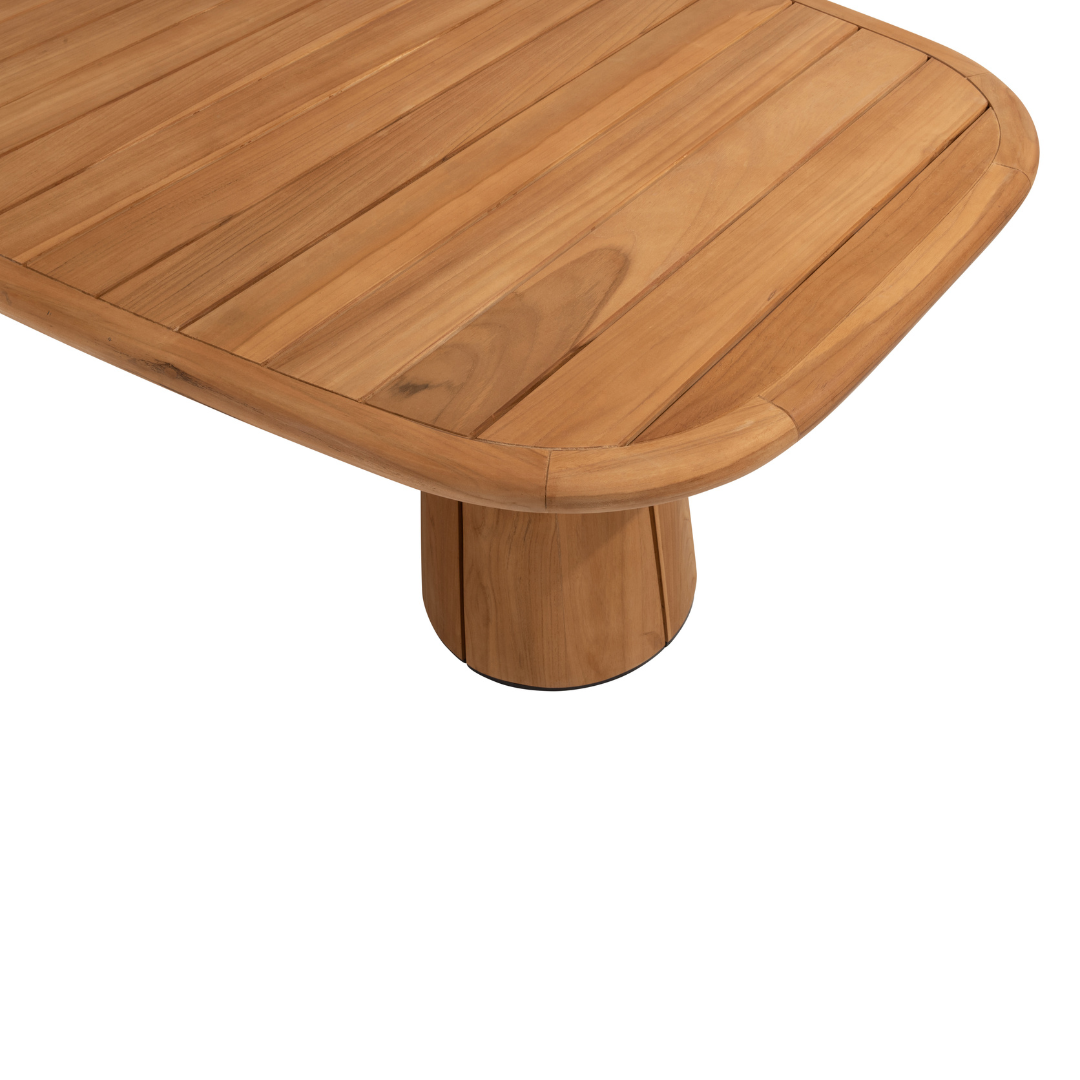 Tuinset Allora Terre | Eettafel Capri Barrel | 6x Eetstoel Allora Terre