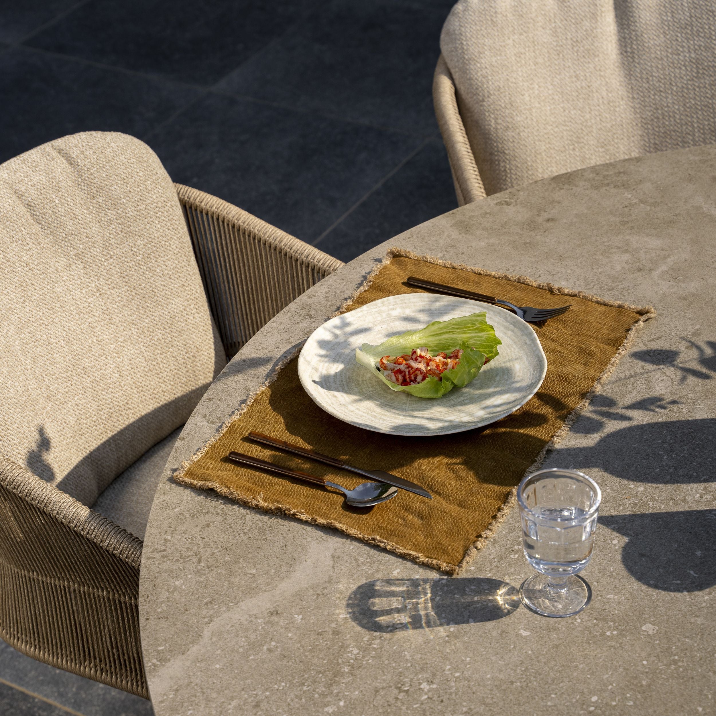 Eettafel Prado Latte Rond 160cm