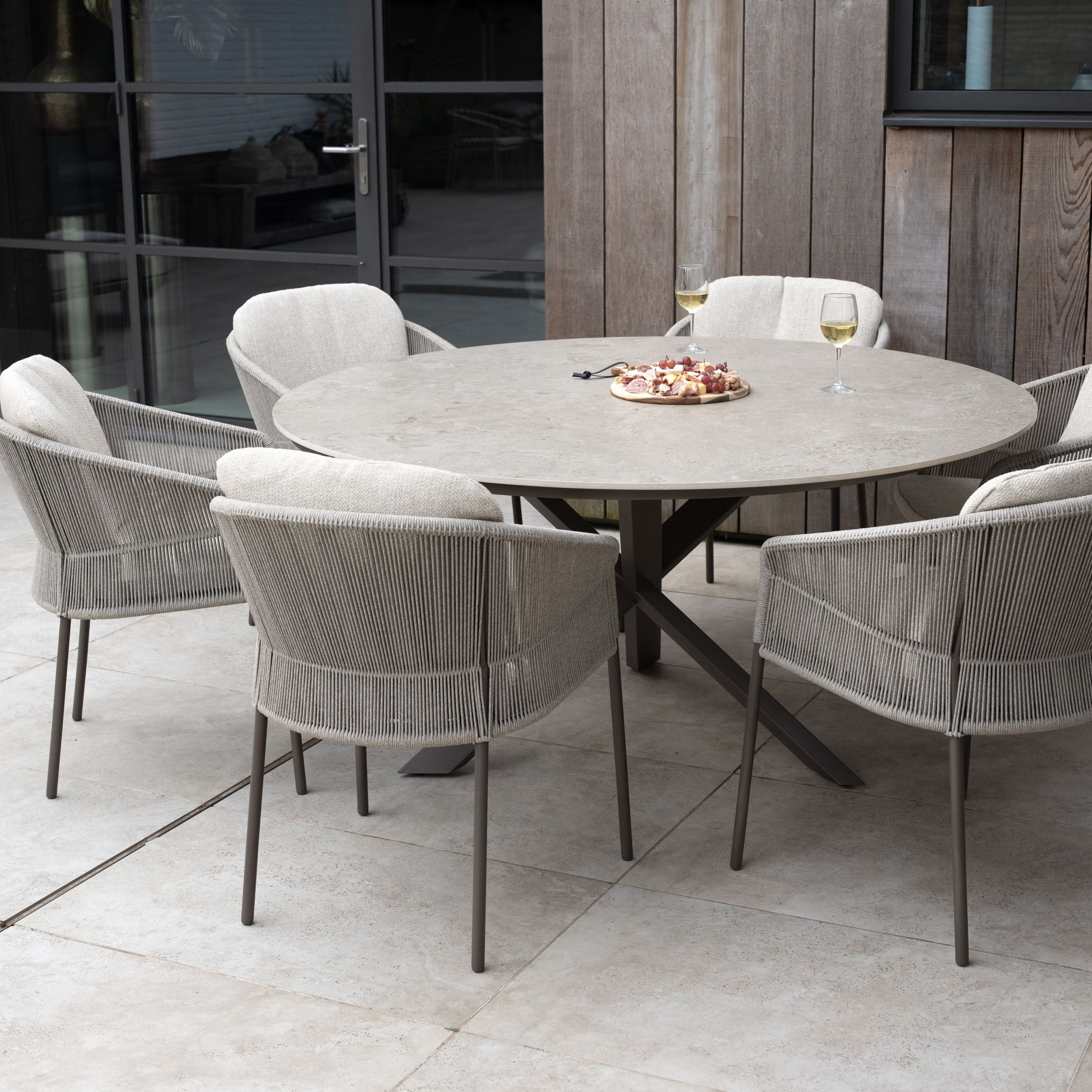 Eettafel Prado Terre Rond 160cm