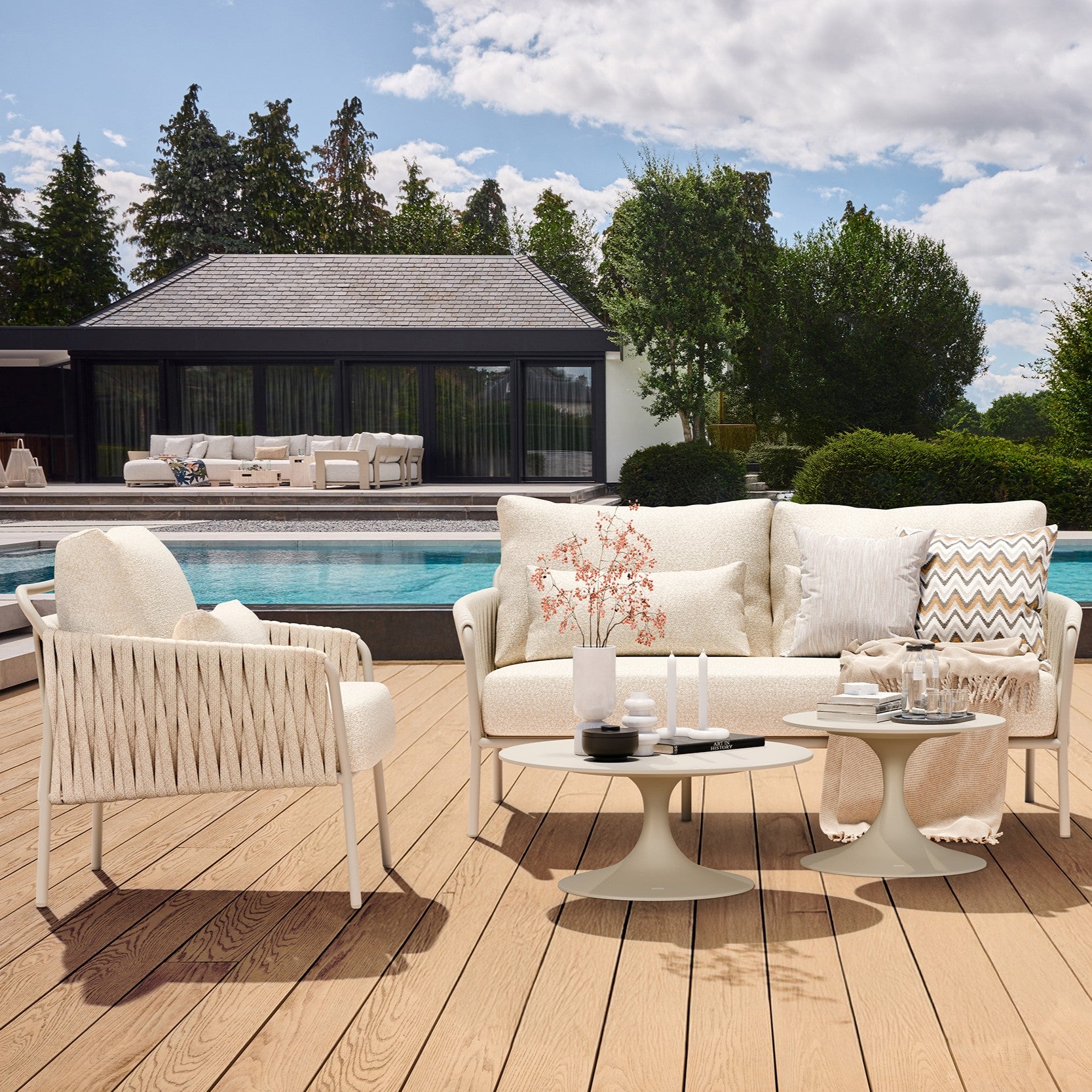 Loungestoel Fiavè Beige
