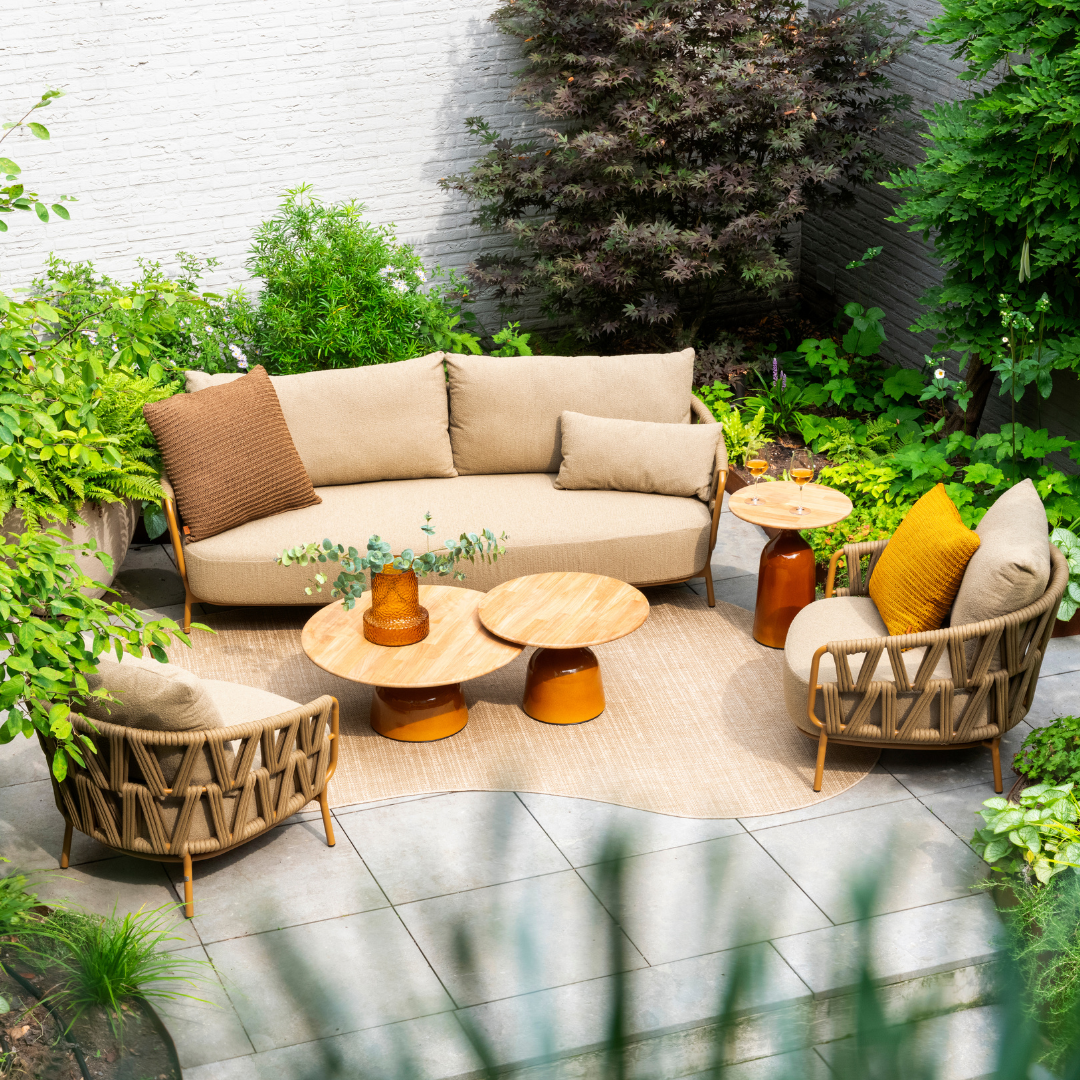 Loungeset Biarritz | Tuinbank | 2x Loungestoel