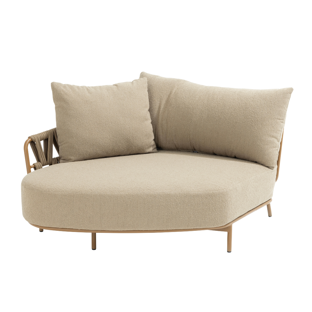Loungeset Biarritz Amber | Tuinbank Met Ligelement | Salontafels June Amber