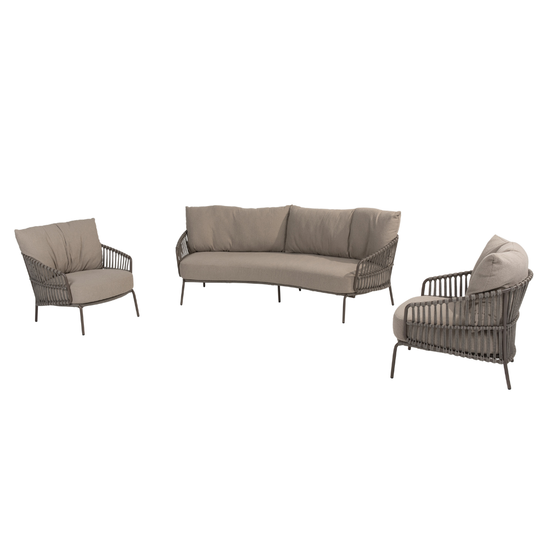 Loungeset Capalbio | Tuinbank | 2x Loungestoel