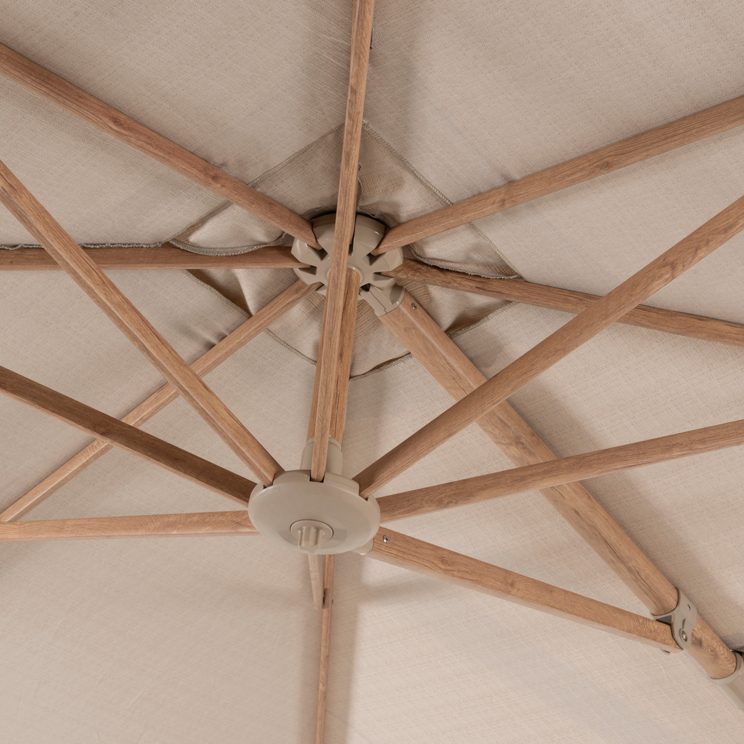 Parasol Siesta Houtlook Zand ø350