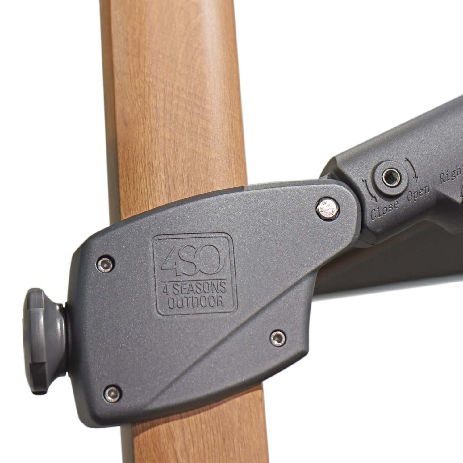 Parasol Siesta Houtlook Grijs ø350