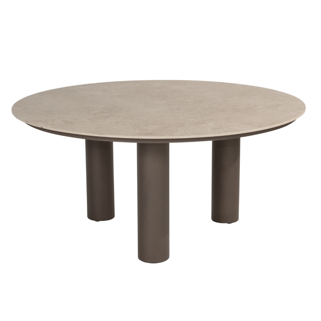 Tuinset Allora Terre | Eettafel Arizona Rond | 6x Eetstoel Allora