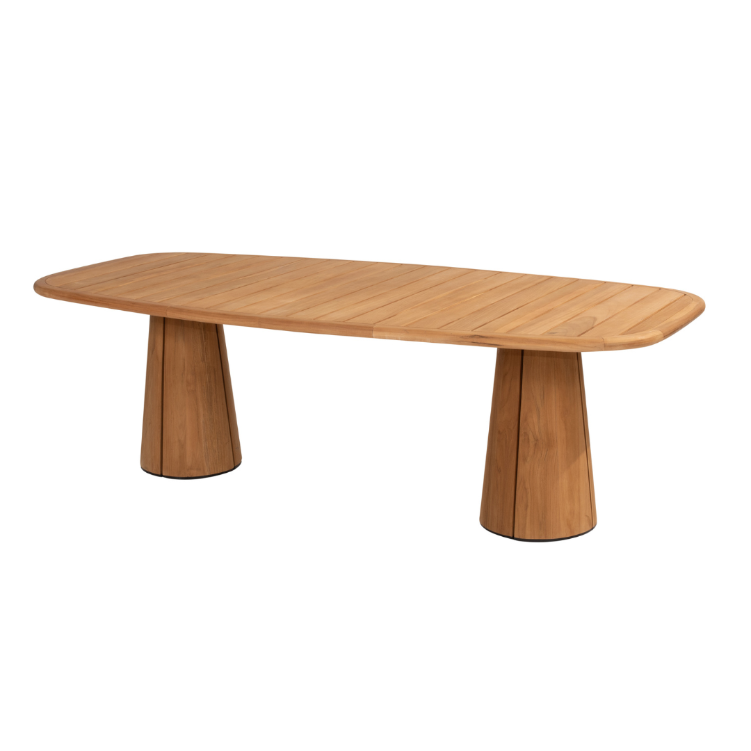 Tuinset Allora Terre | Eettafel Capri Barrel | 6x Eetstoel Allora Terre