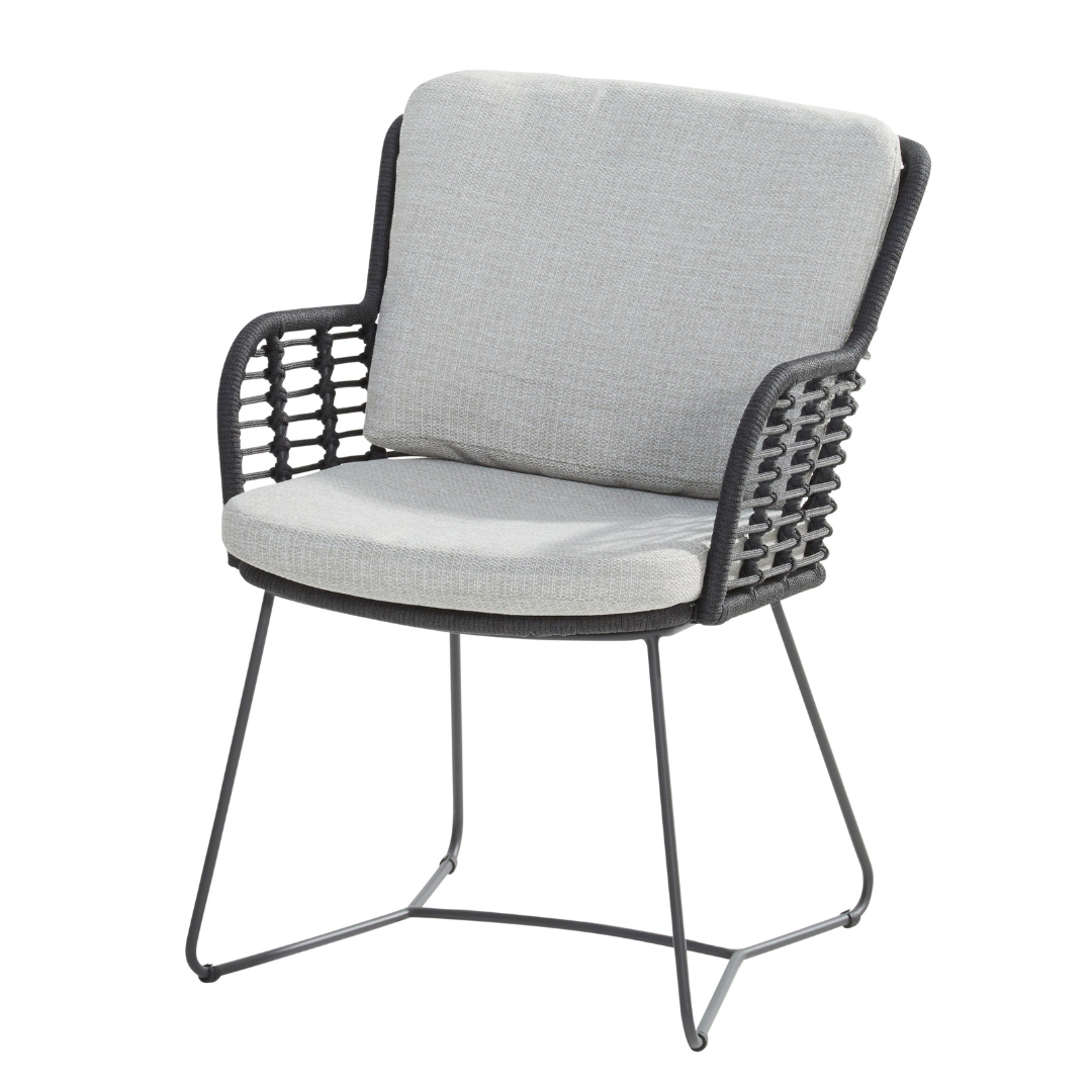 Tuinset Fabrice | Eettafel Prado 240cm | 6x Eetstoel Fabrice Antraciet
