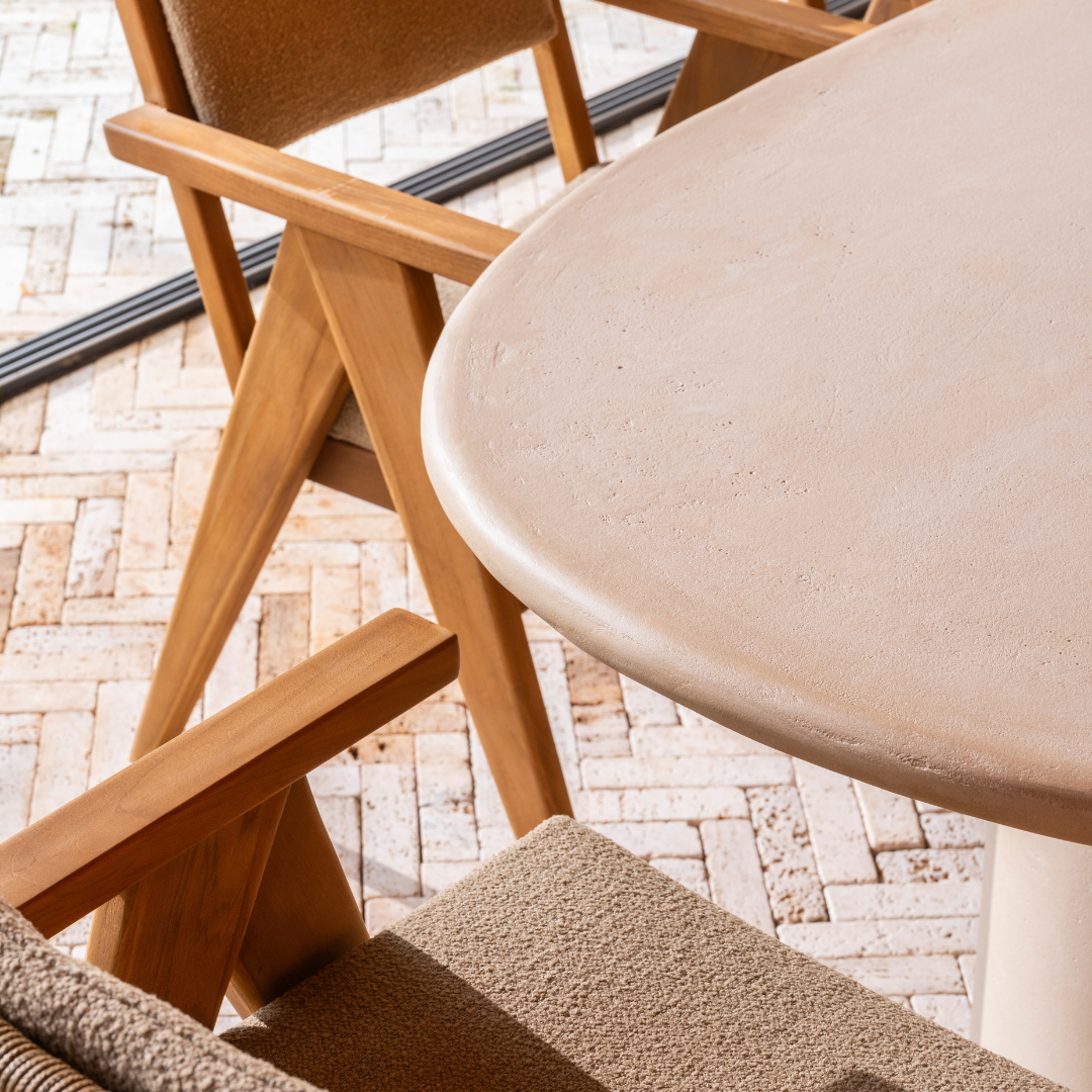 Tuinset Mats | Eettafel Hampton 240cm | 6x Eetstoel Mats
