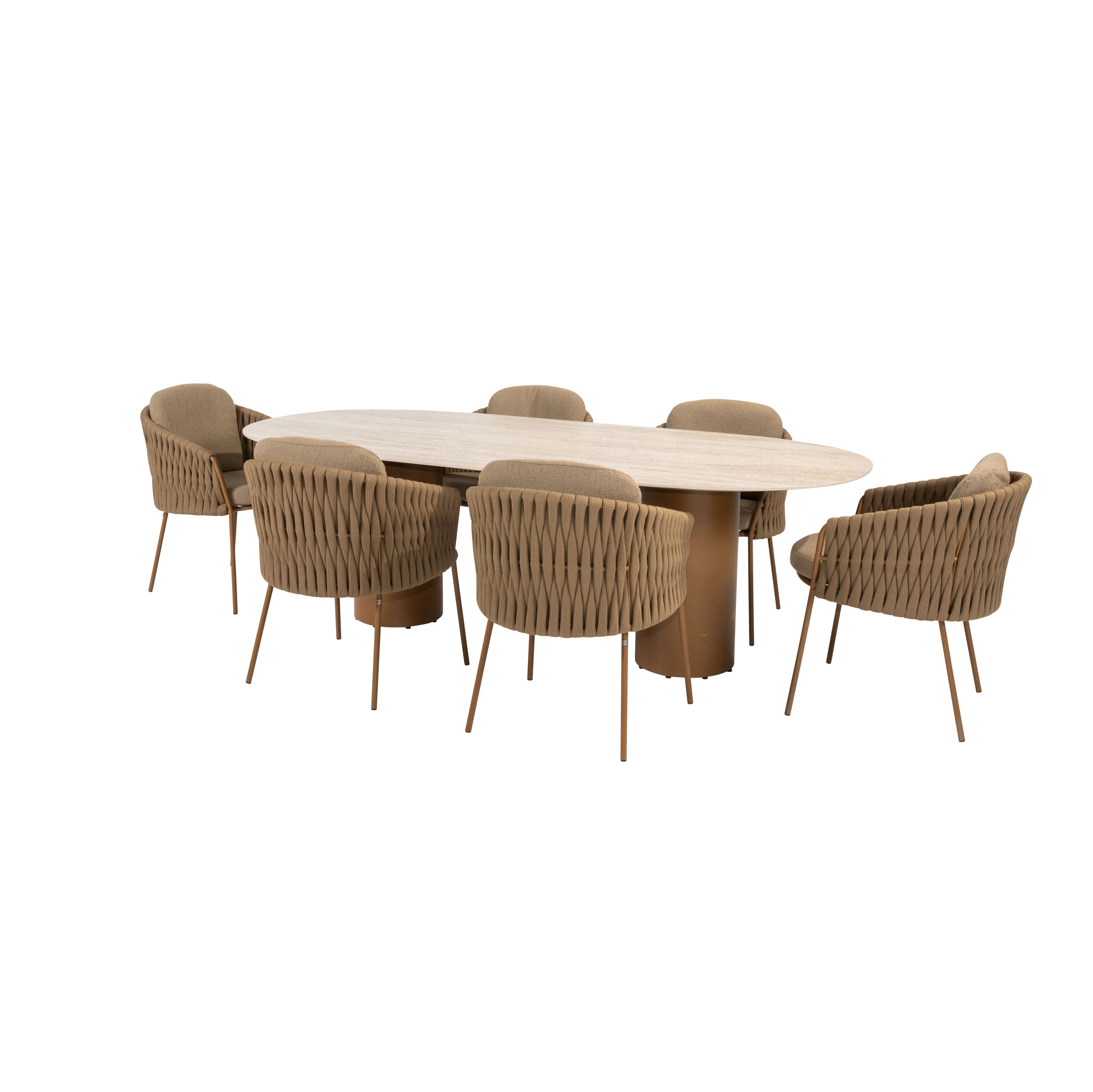 Tuinset Molina | Eettafel Colorado 240cm | 6x Eetstoel Molina