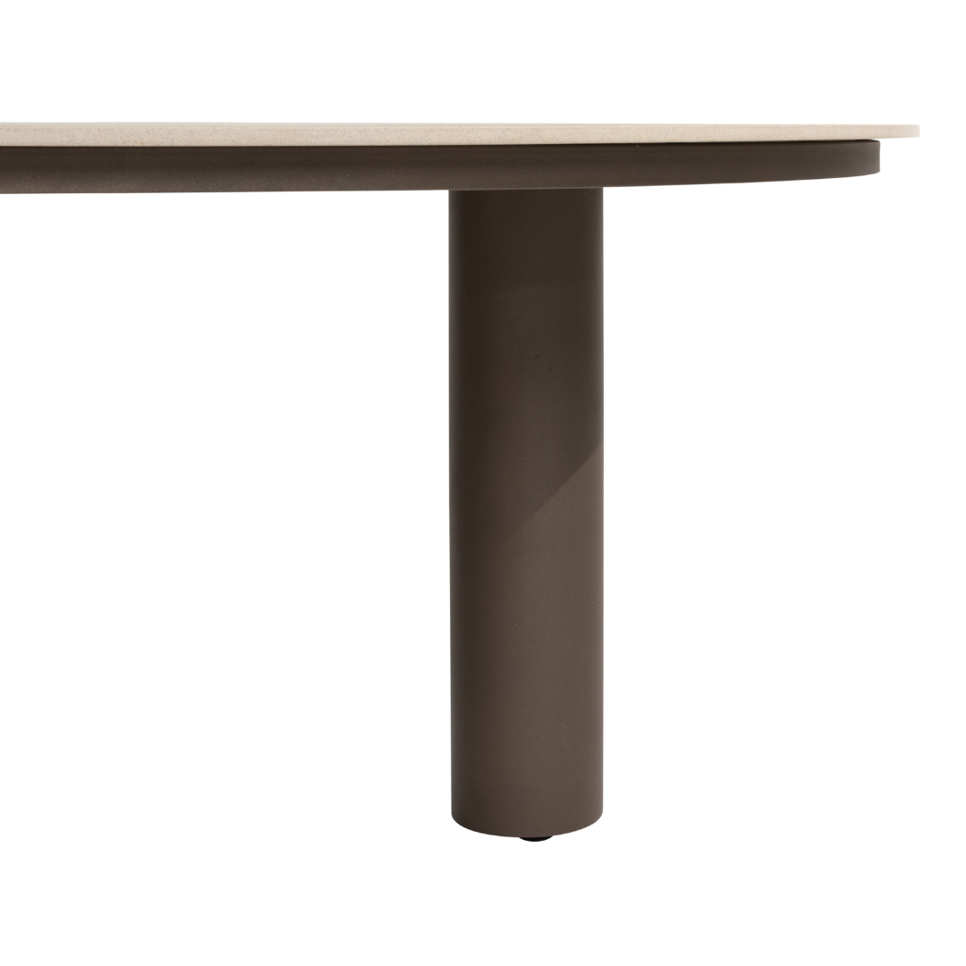 Tuinset Bernini Terre | Eettafel Arizona | 6x Eetstoel Bernini Terre