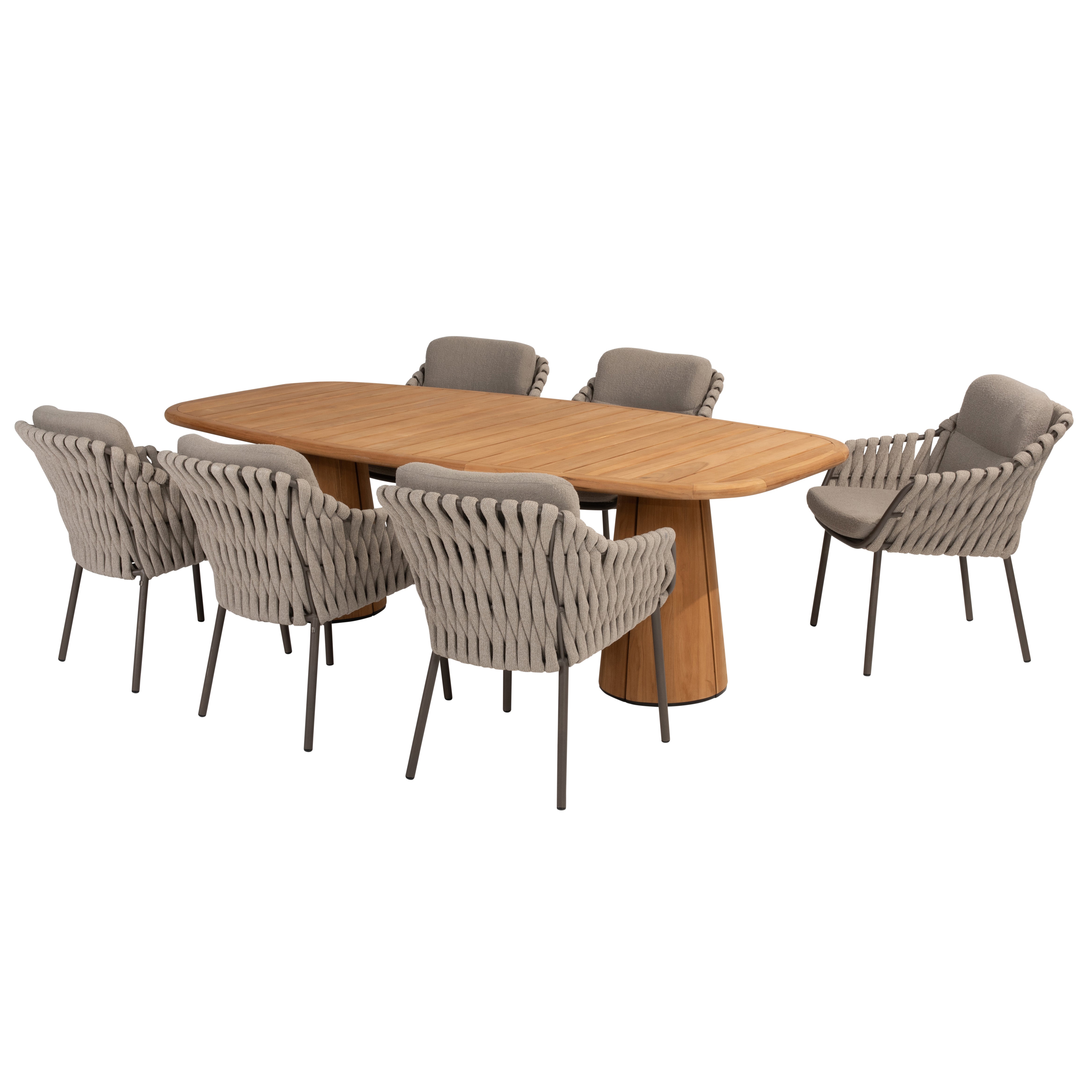 Tuinset Montera | Eettafel Capri | 6x Eetstoel Montera