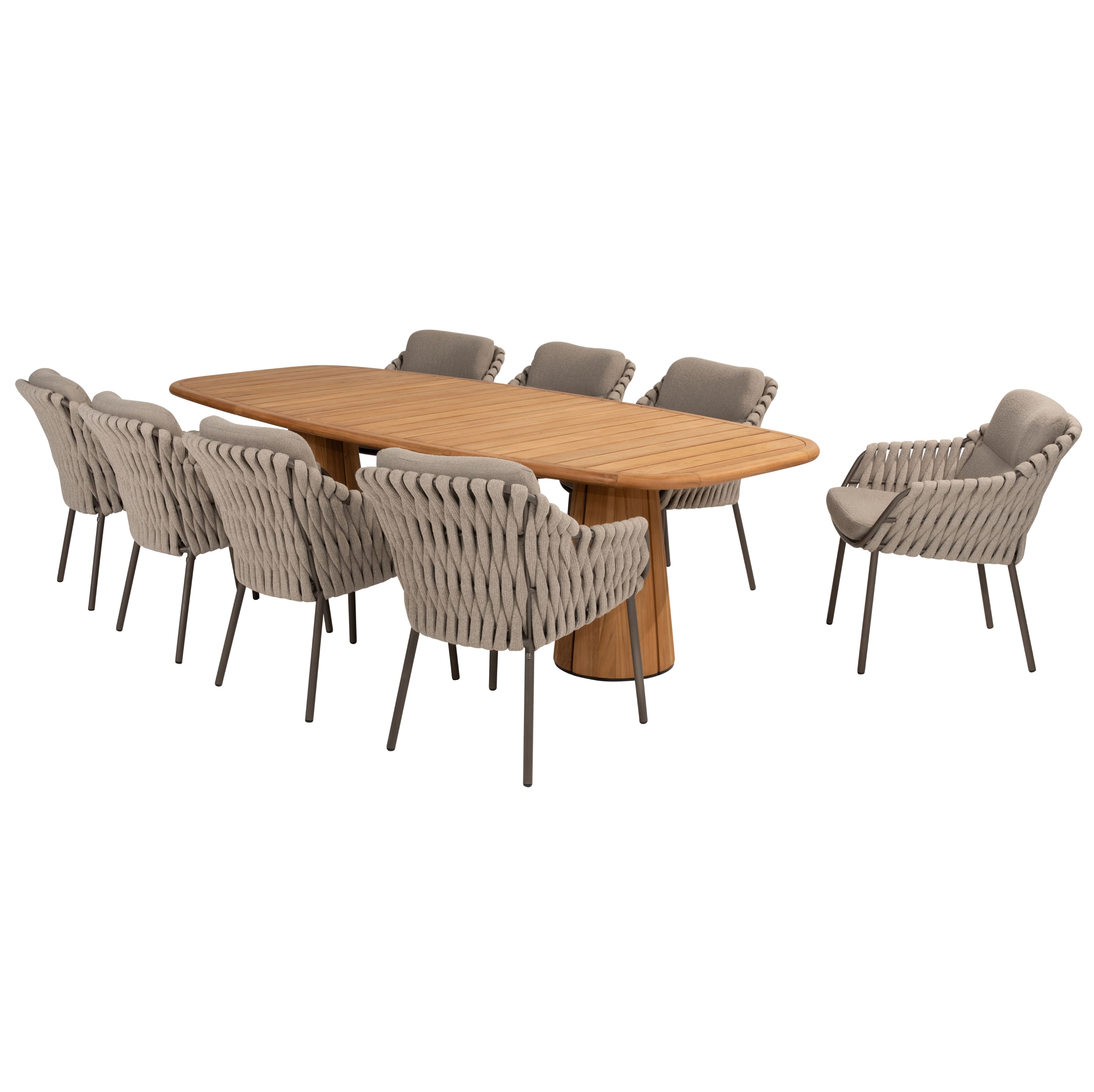 Tuinset Montera | Eettafel Capri | 6x Eetstoel Montera