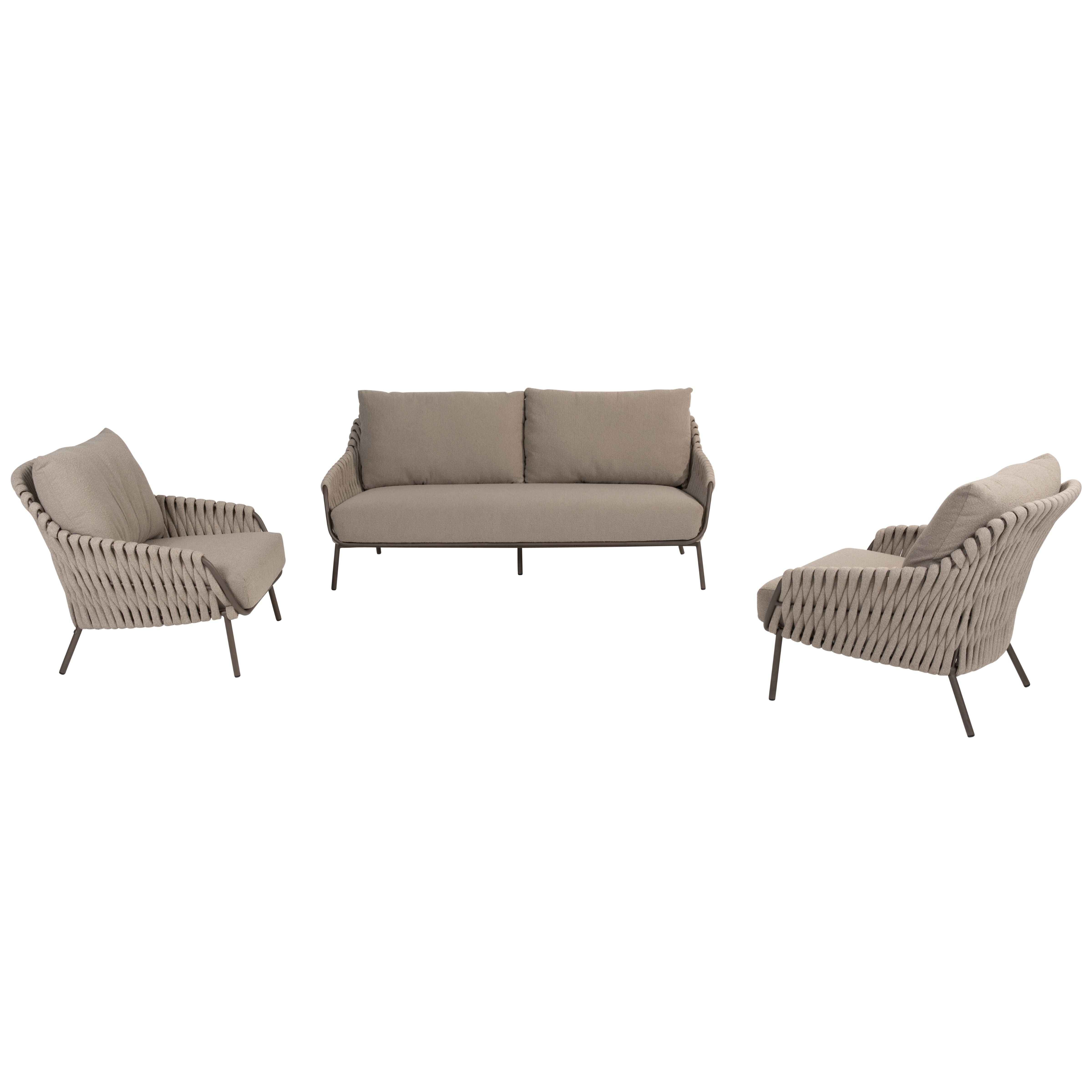 Loungeset Montera | Tuinbank | 2x Loungestoel