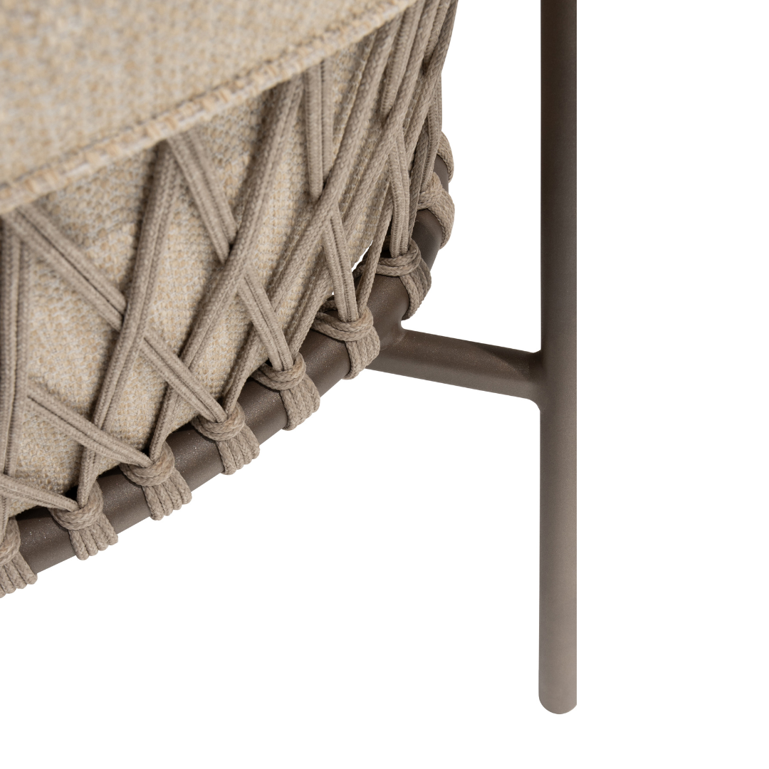 Tuinset Allora Terre | Eettafel Prado Terre | 6x Eetstoel Allora