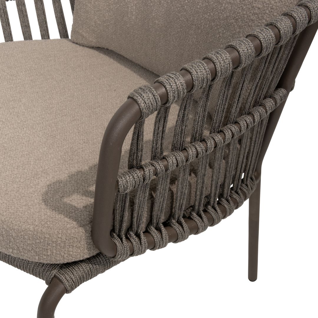 Tuinset Capalbio | Eettafel Arizona Organisch | 6x Eetstoel Capalbio