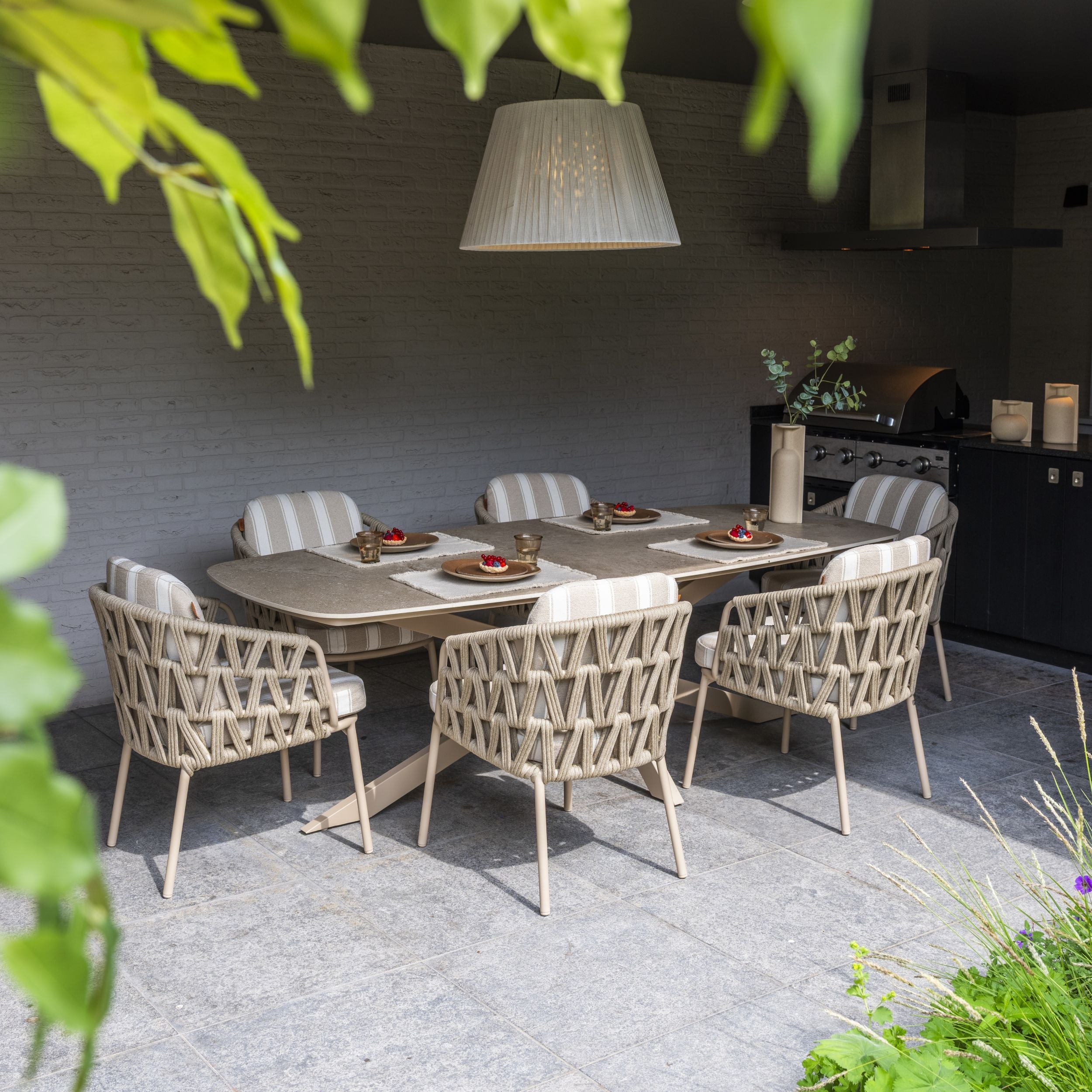 Eettafel Prado Latte 240cm