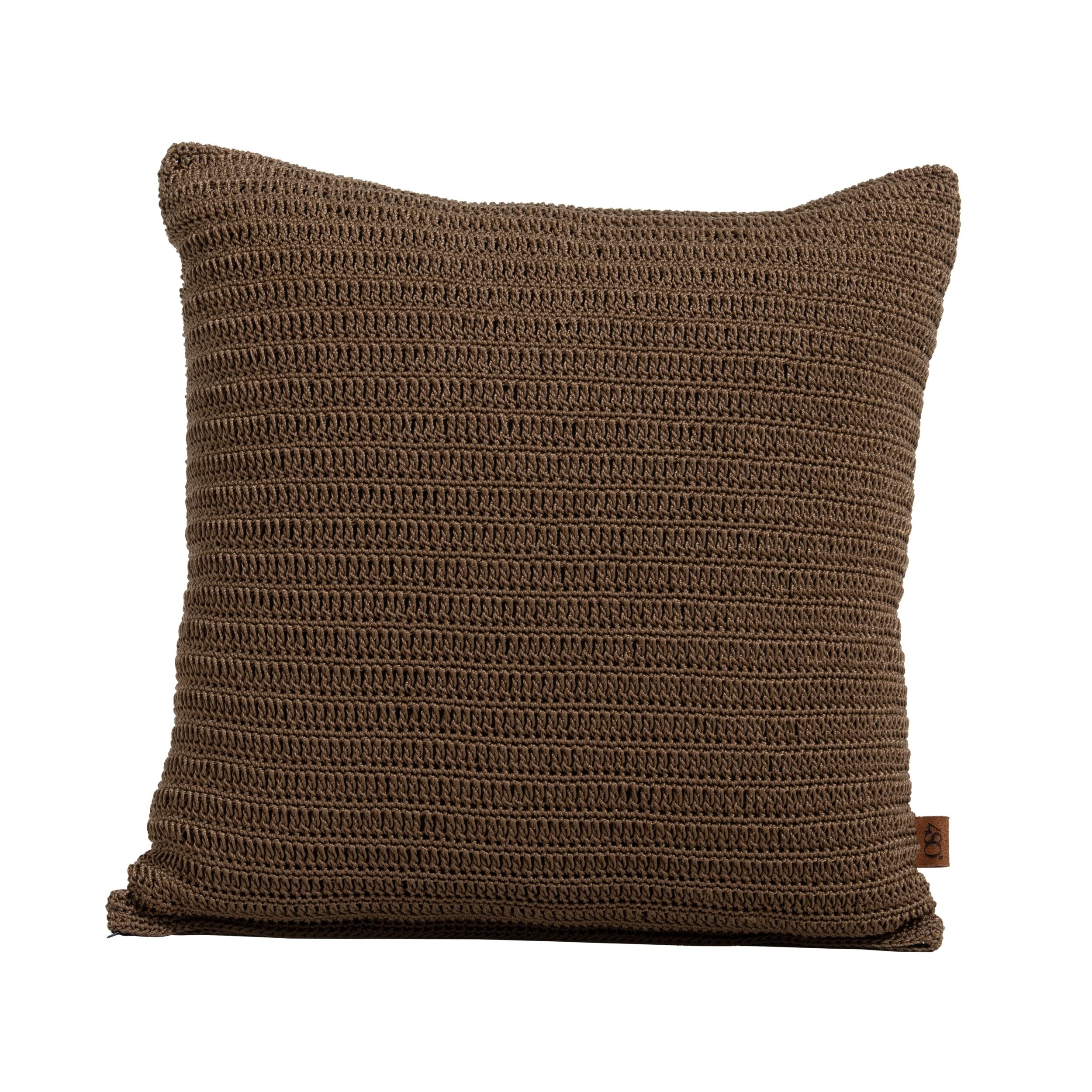 Kussen Knitted Coffee 50x50