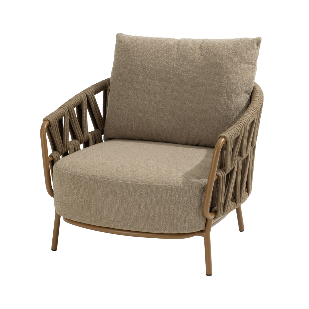 Loungeset Biarritz | Tuinbank | 2x Loungestoel | Salontafels June