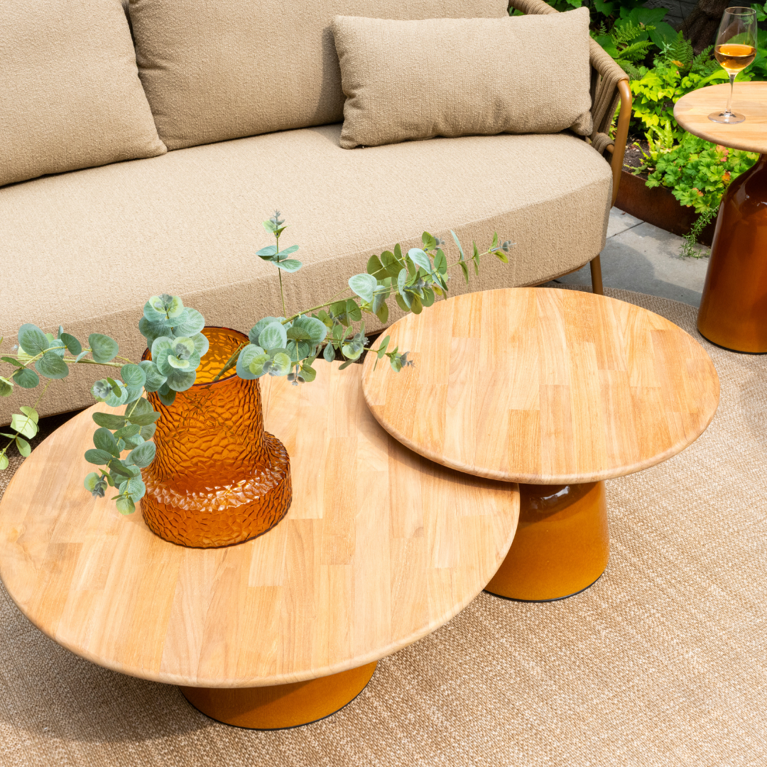 Loungeset Biarritz | Tuinbank | 2x Loungestoel | Salontafels June