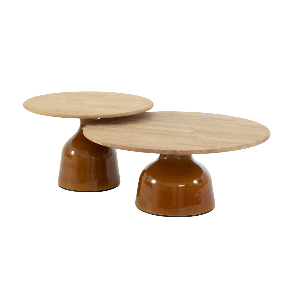 Loungeset Biarritz Amber | Tuinbank Met Ligelement | Salontafels June Amber