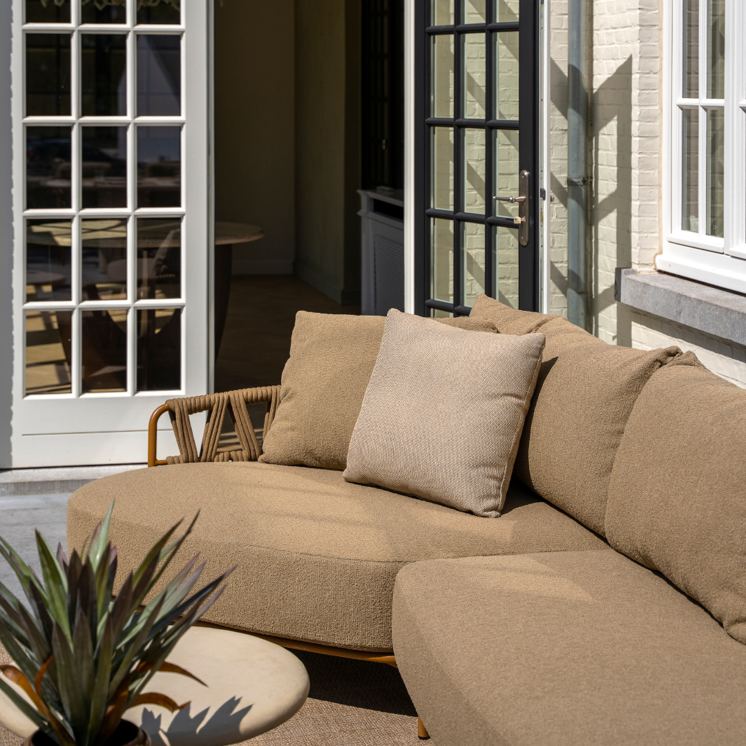 Loungeset Biarritz Amber | Tuinbank Met Ligelement | Salontafels June Amber