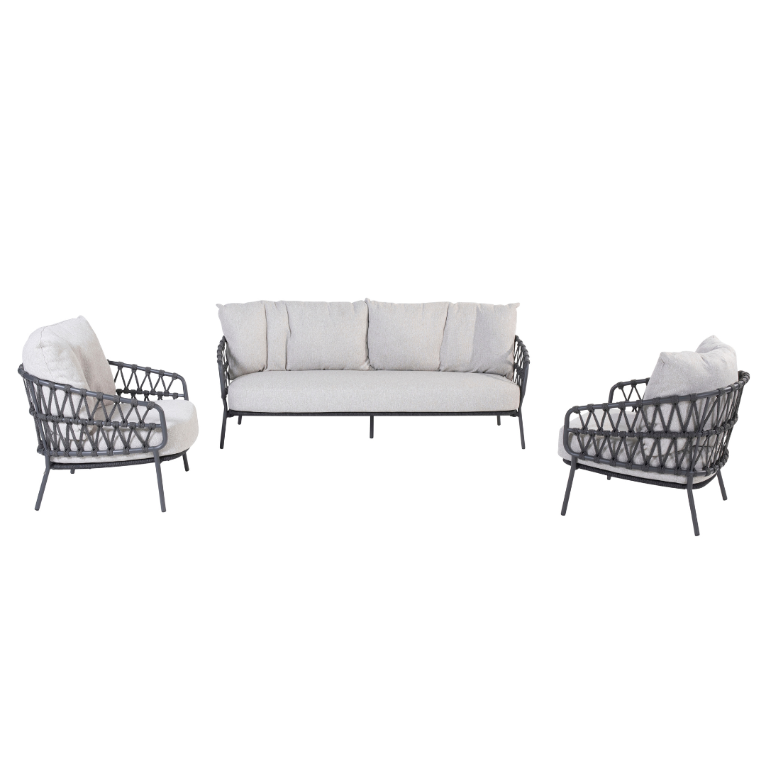 Loungeset Calpi | Tuinbank | 2x Loungestoel