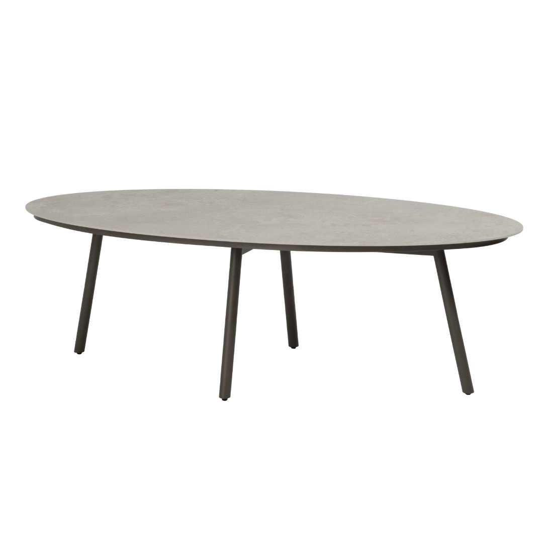 Low Dining Set Mallorca | Low Dining tafel Salute | 4x Low Dining Stoel
