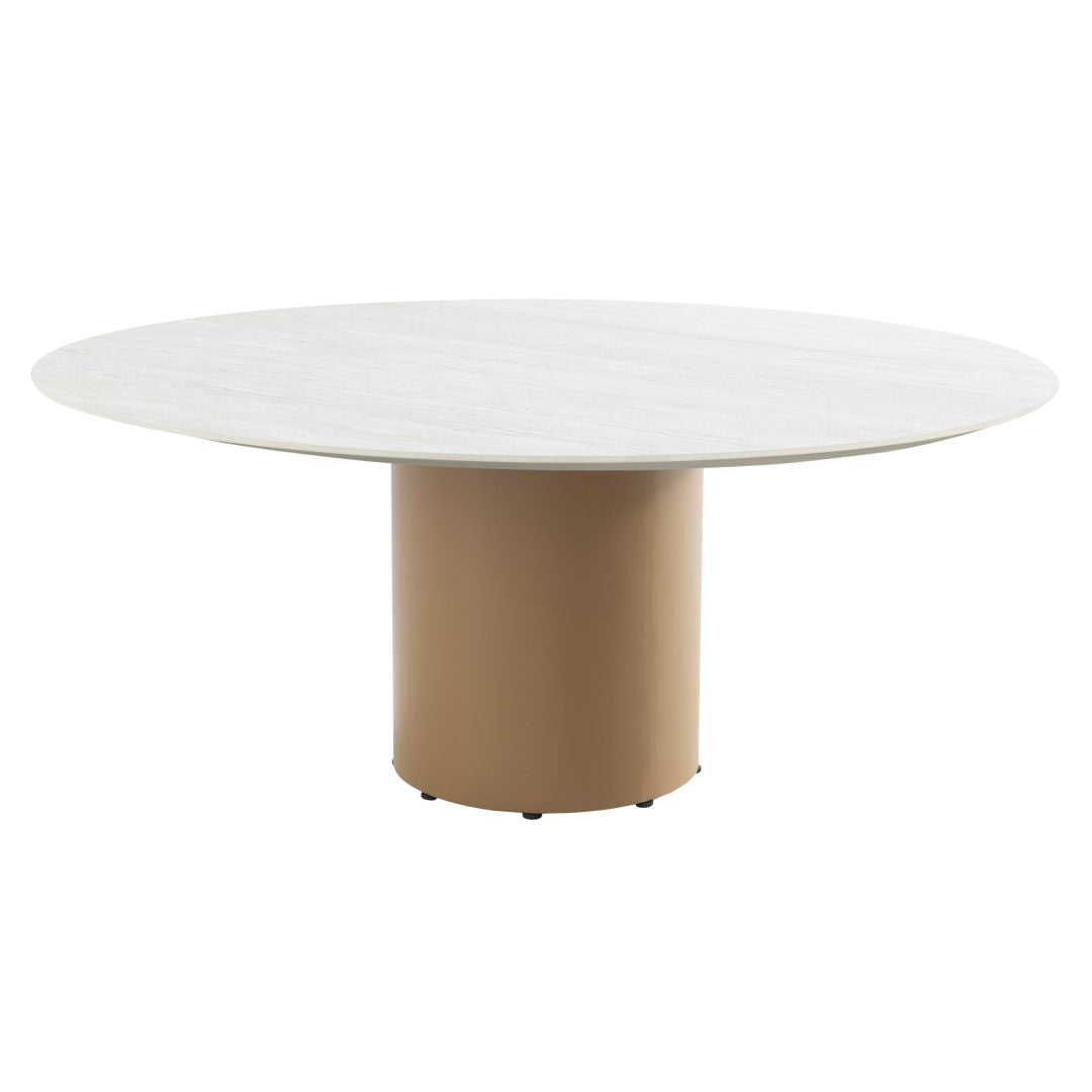Low Dining Biarritz | Low Dining Tafel Colorado Rond | 6x Low Dining Stoel Biarritz