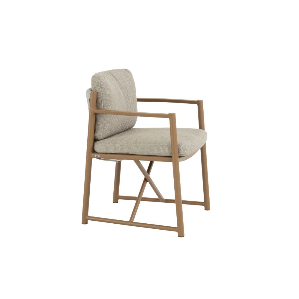 Tuinset Marina | Eettafel Hampton 240cm | 6x Eetstoel Marina