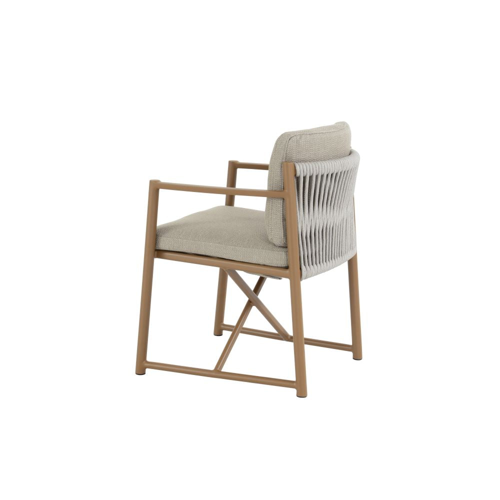 Tuinset Marina | Eettafel Hampton 240cm | 6x Eetstoel Marina