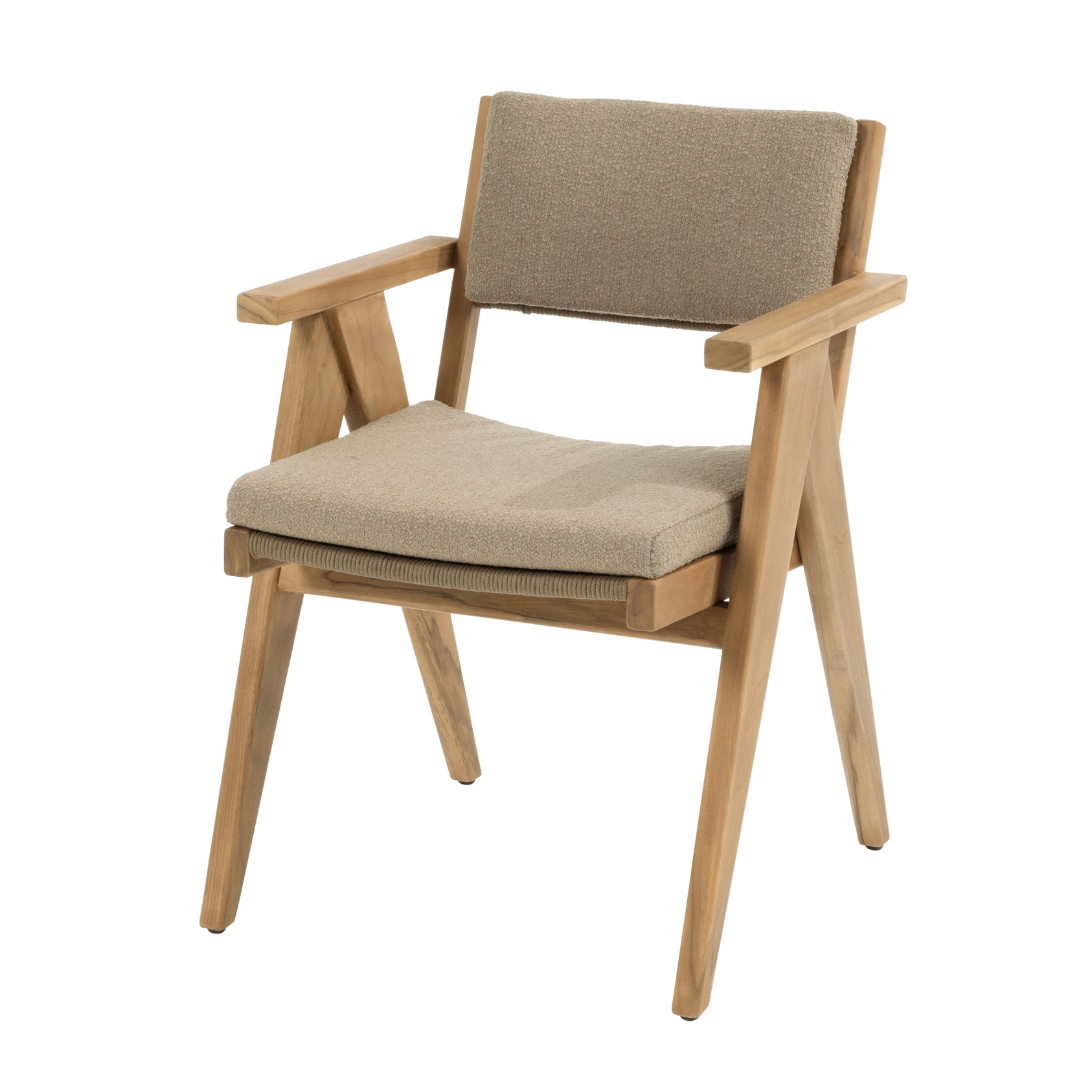 Tuinset Mats | Eettafel Hampton 240cm | 6x Eetstoel Mats