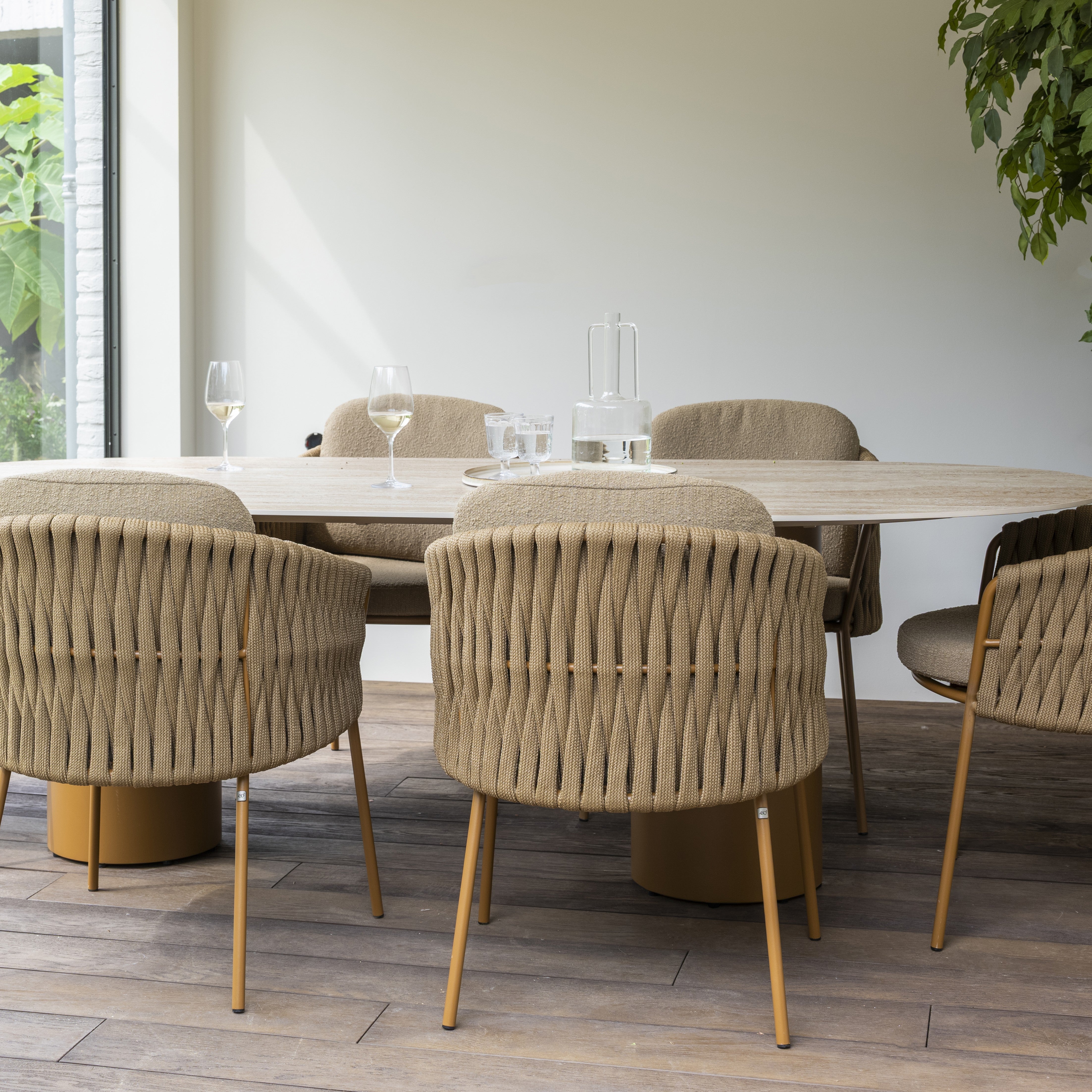 Tuinset Molina | Eettafel Colorado 240cm | 6x Eetstoel Molina