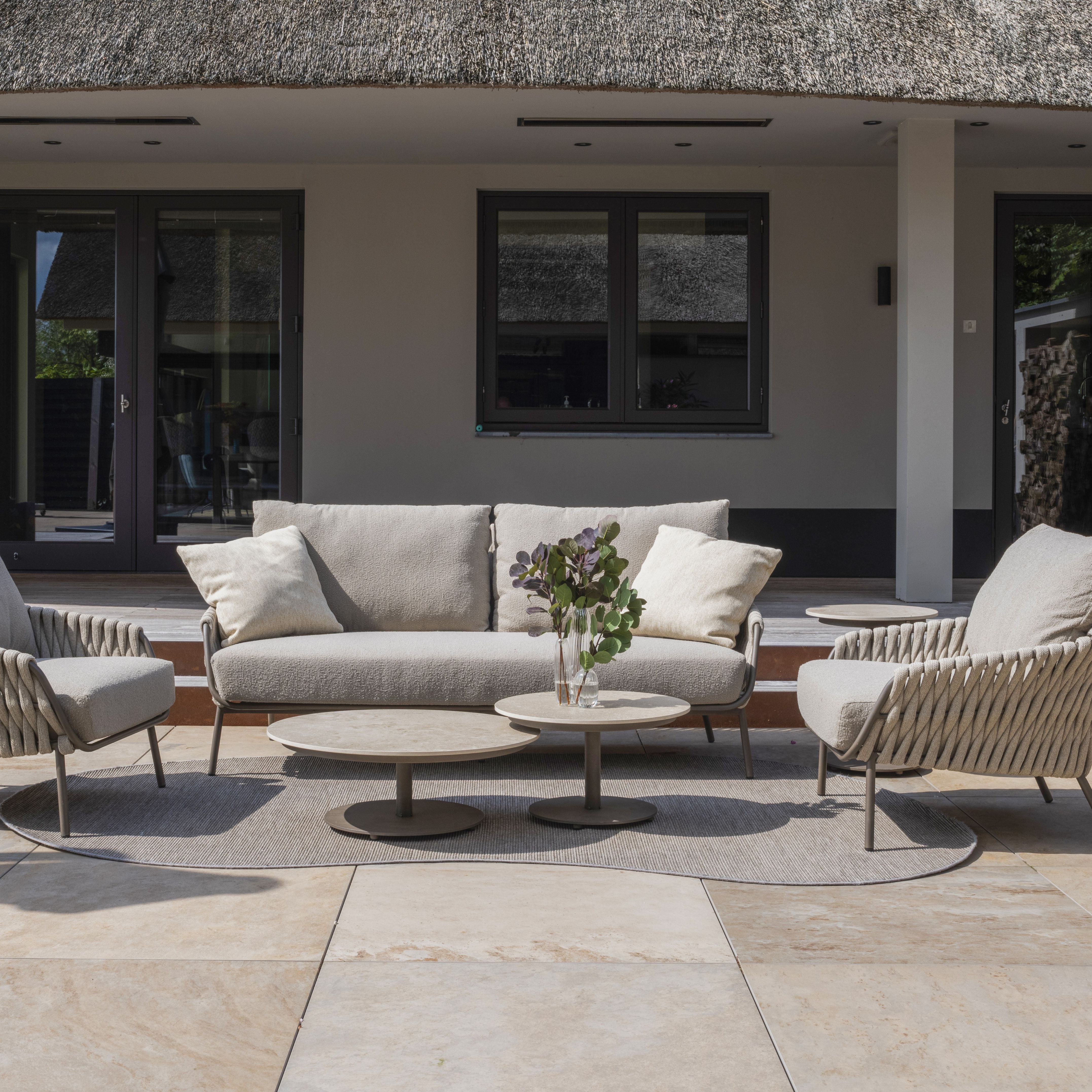 Loungeset Montera | Tuinbank | 2x Loungestoel | Salontafels Boaz
