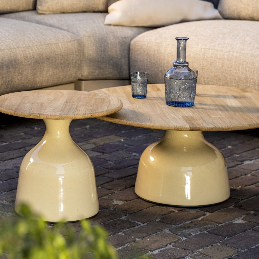 Loungeset Beverly Latte | Tuinbank | 2x Loungestoel | Salontafels June Latte