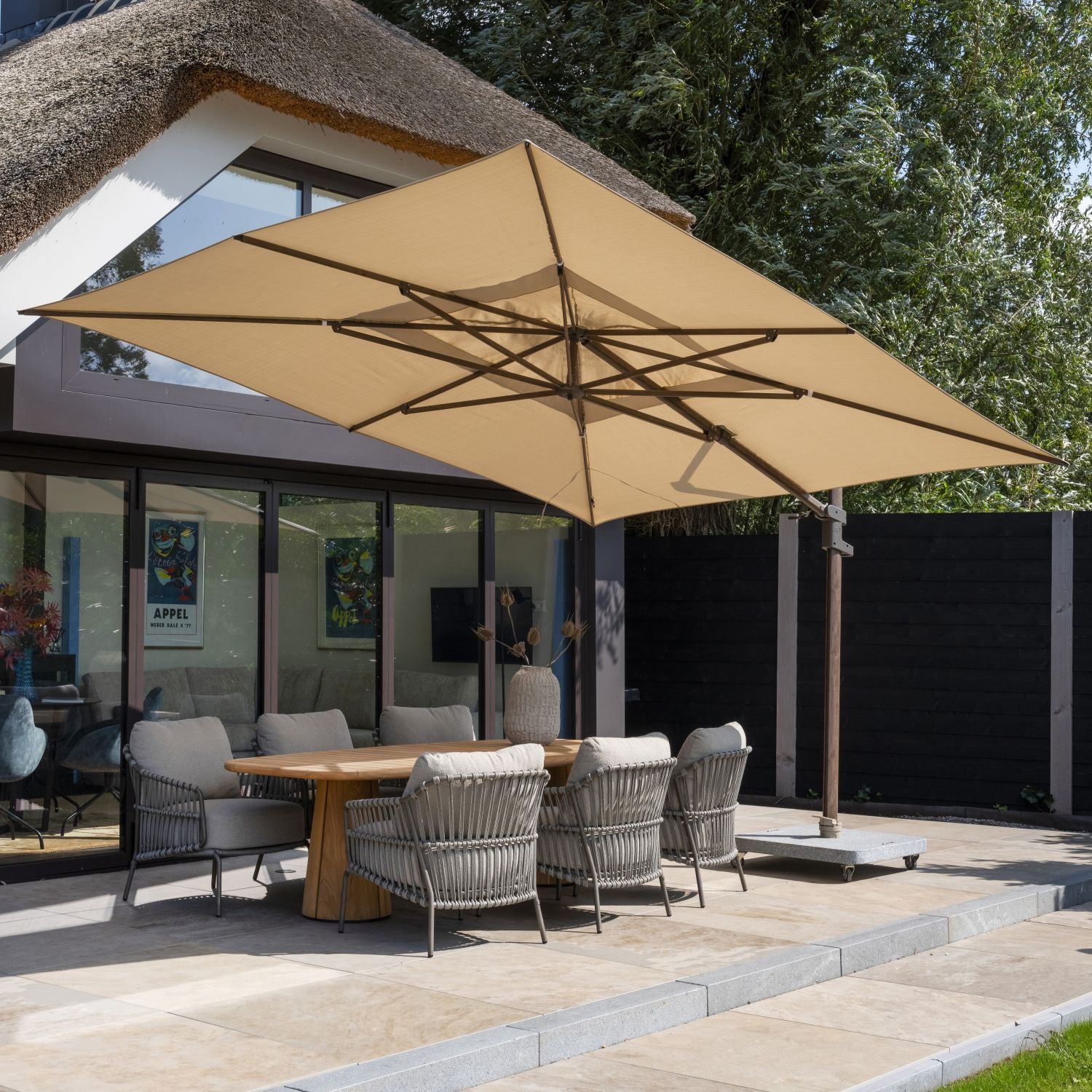 Parasol Finca Bruin 300x400