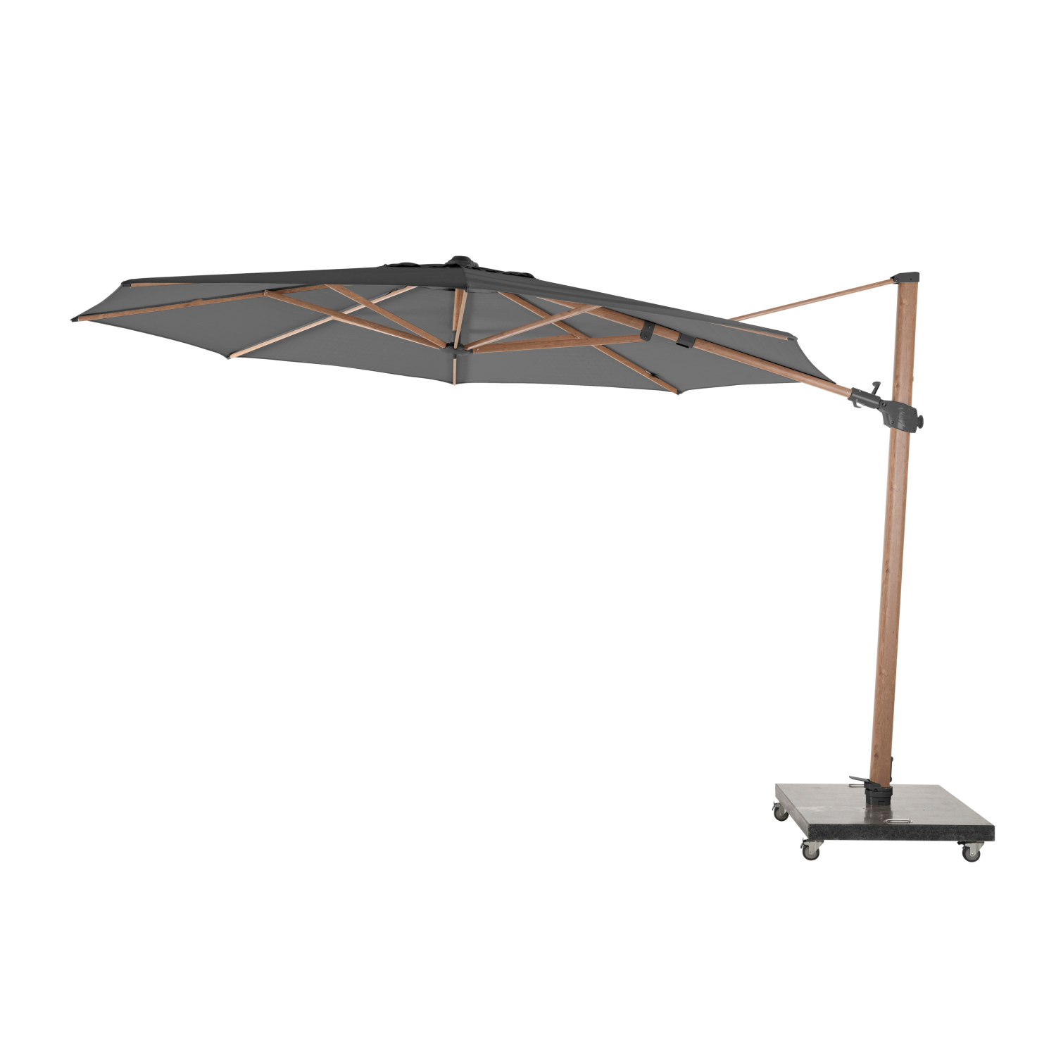 Parasol Siesta Houtlook Grijs ø350