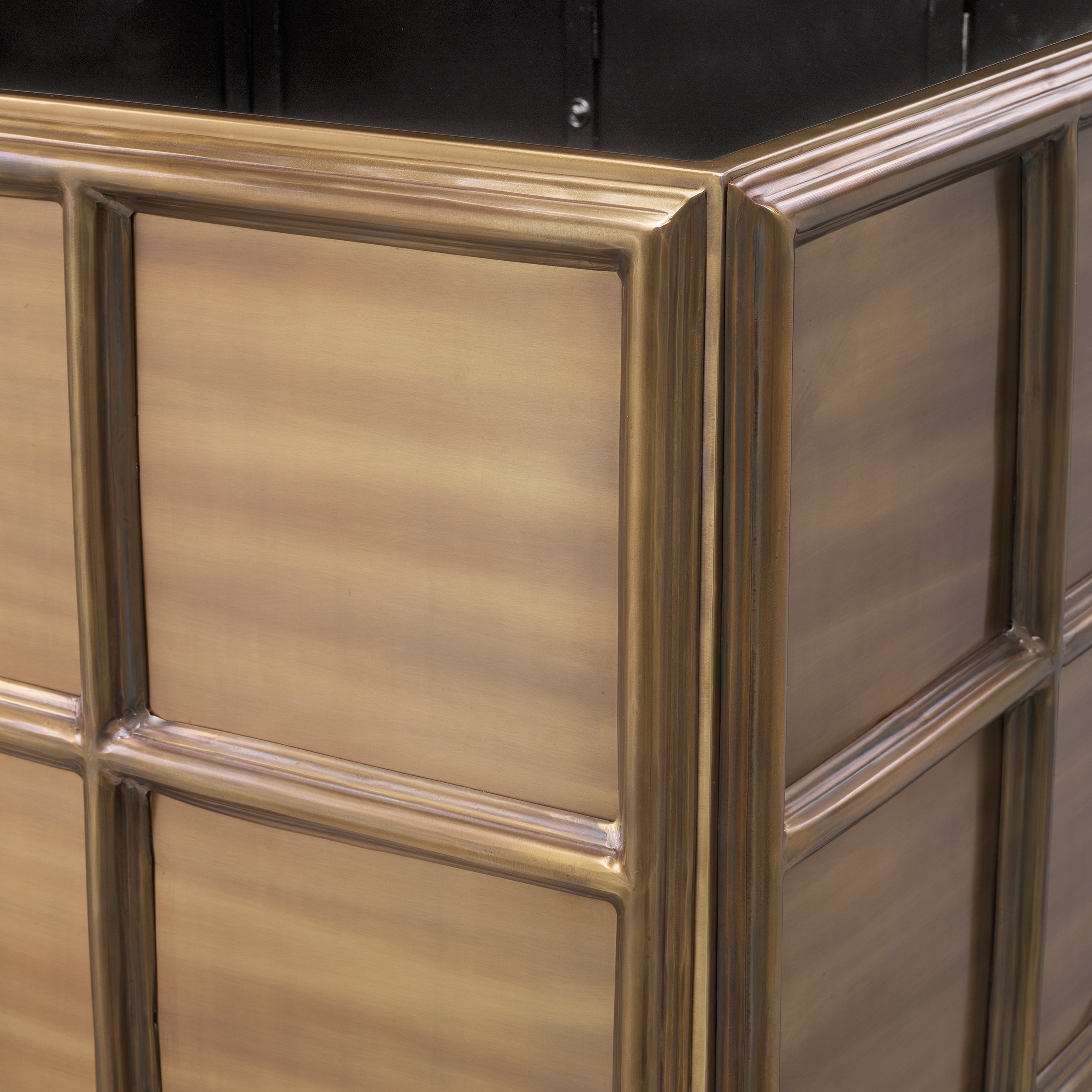 Plantenbak Grid Goud L