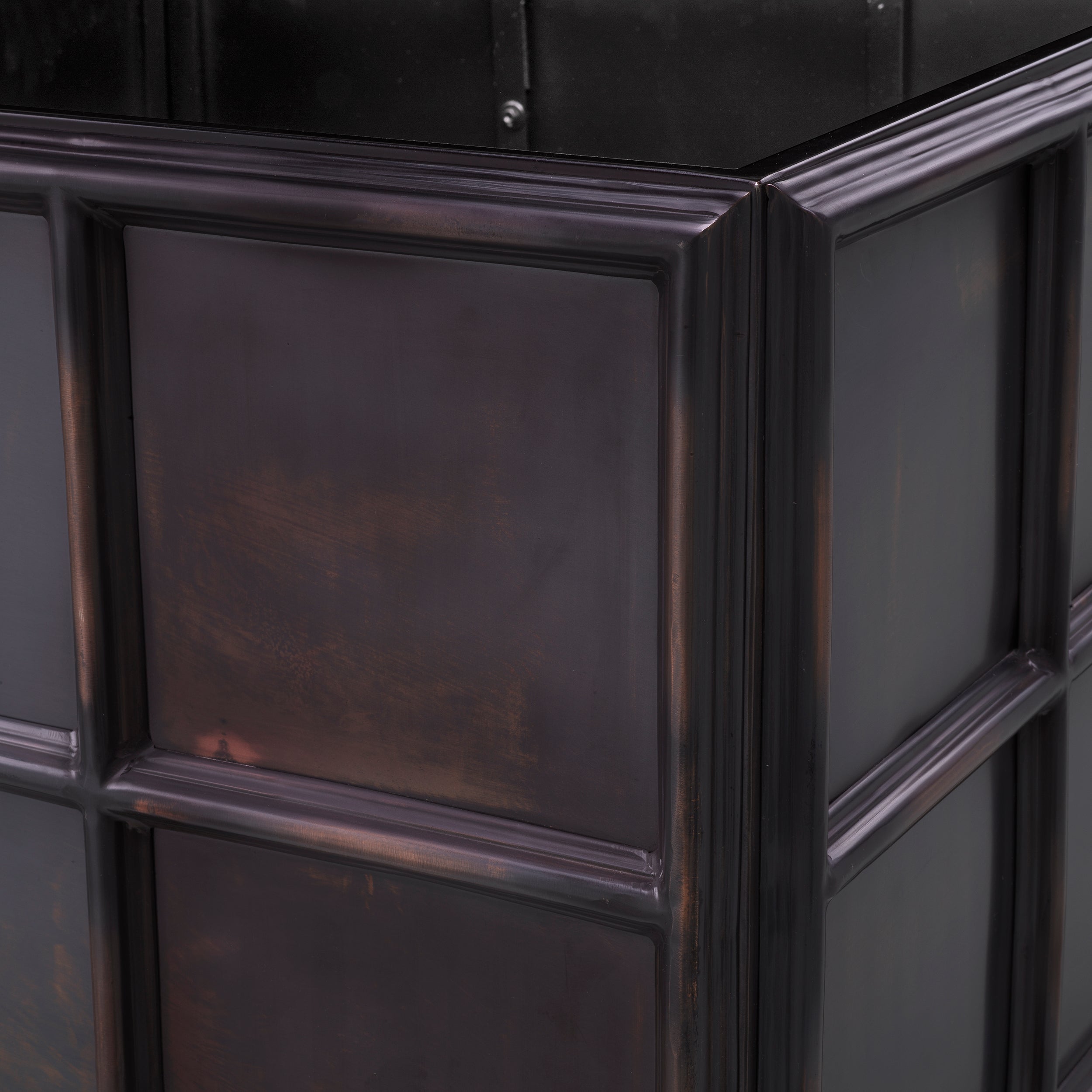 Plantenbak Grid Zwart L