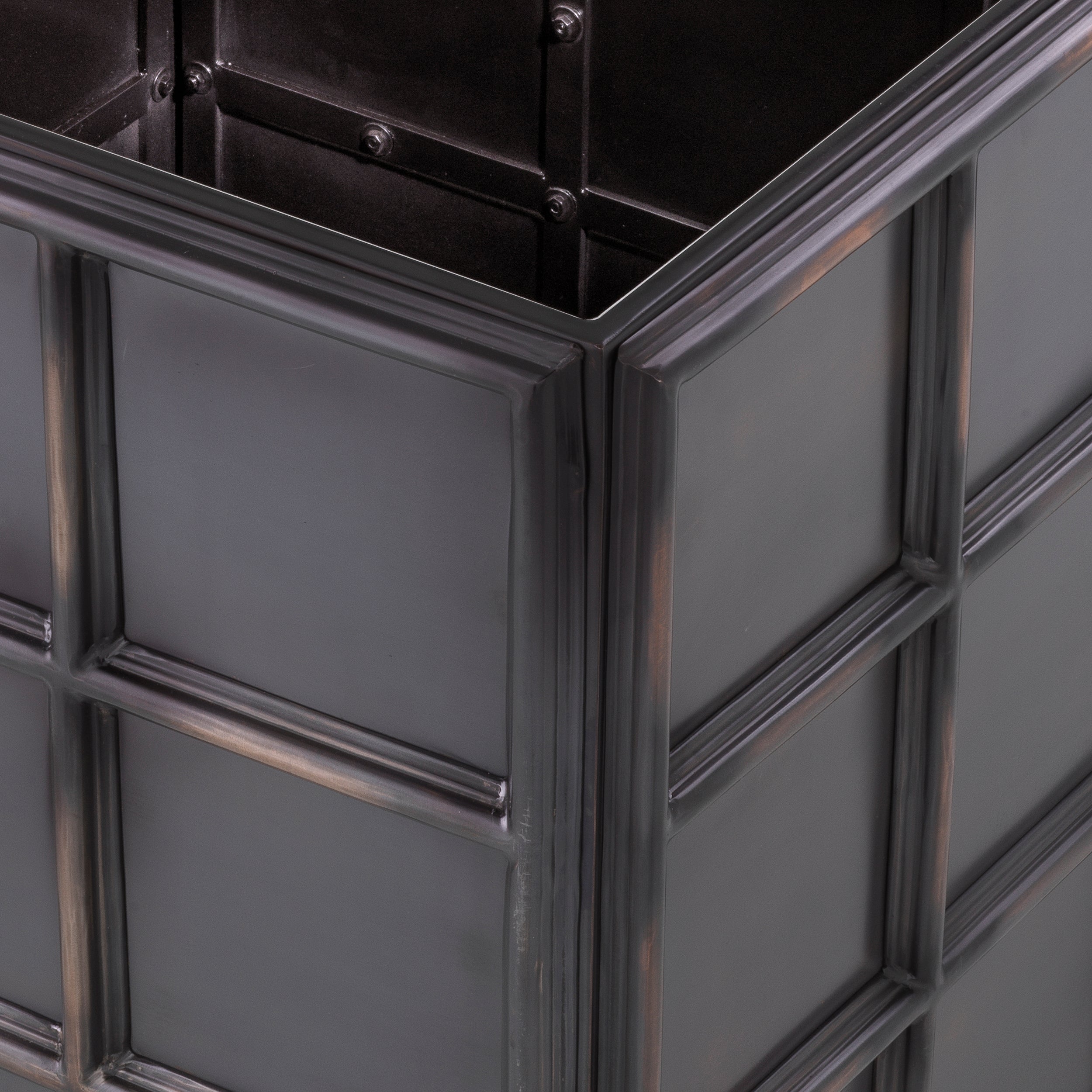 Plantenbak Grid Zwart M