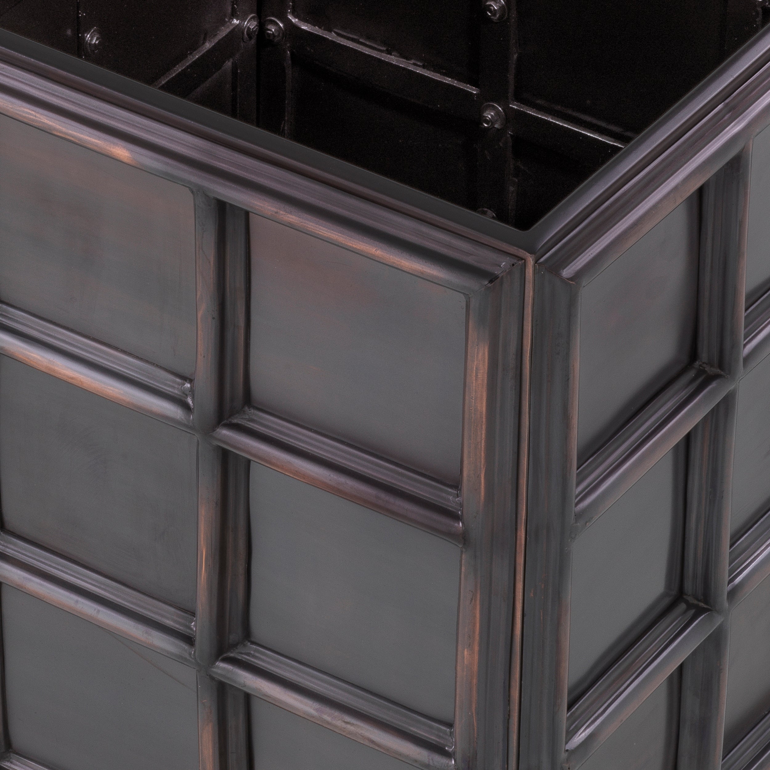 Plantenbak Grid Zwart S