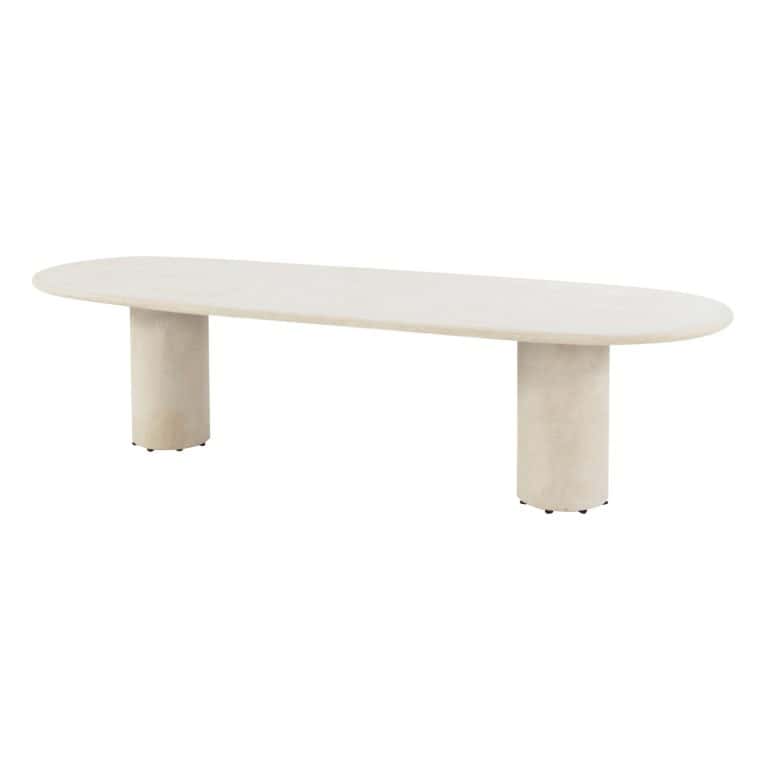 Tuinset Bernini Latte | Eettafel Hampton 300cm | 8x Eetstoel Bernini Latte