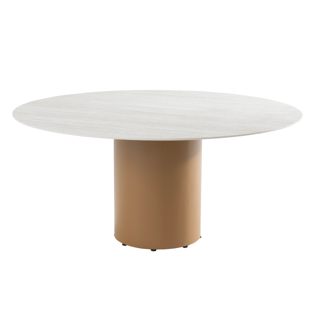 Tuinset Martinique | Eettafel Colorado Rond | 6x Eetstoel Martinique