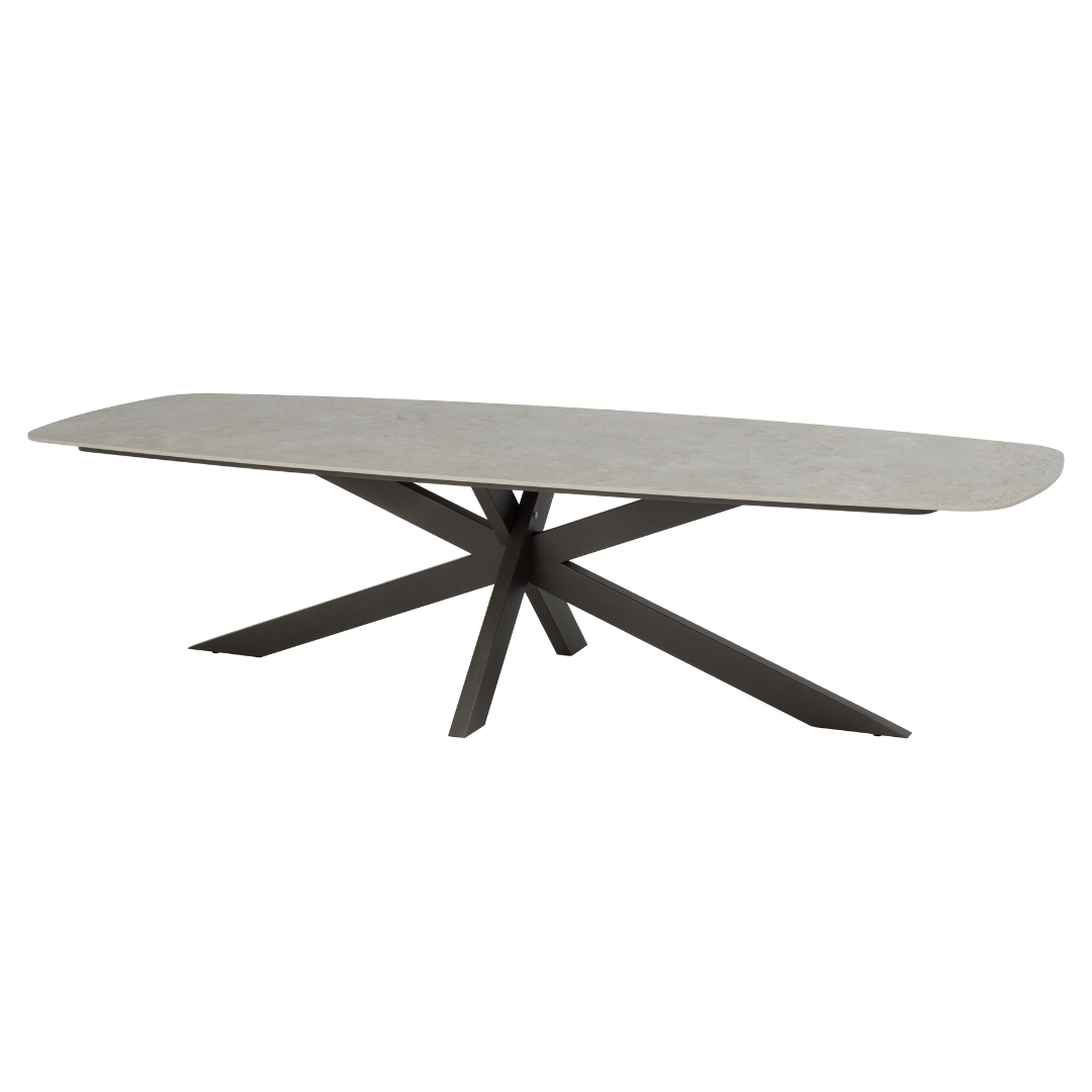 Tuinset Bernini Terre | Eettafel Prado 240cm | 6x Eetstoelen Bernini Terre