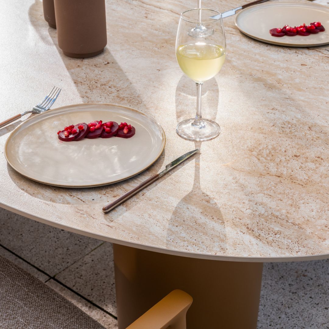 Tuinset Biarritz | Eettafel Colorado | 6x Eetstoel Biarritz