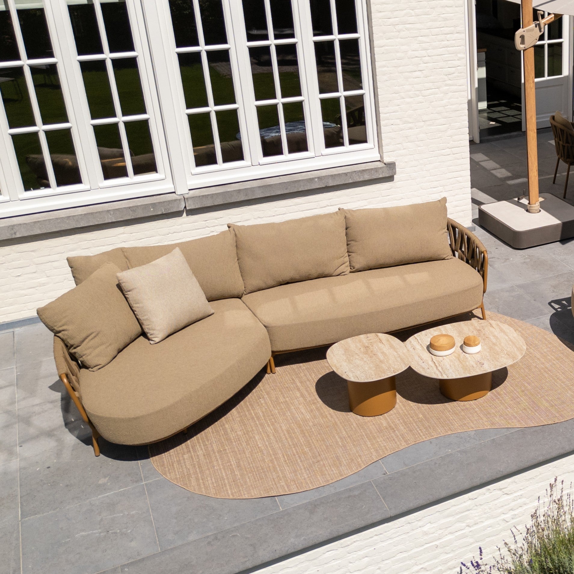 Loungeset Biarritz met ligelement