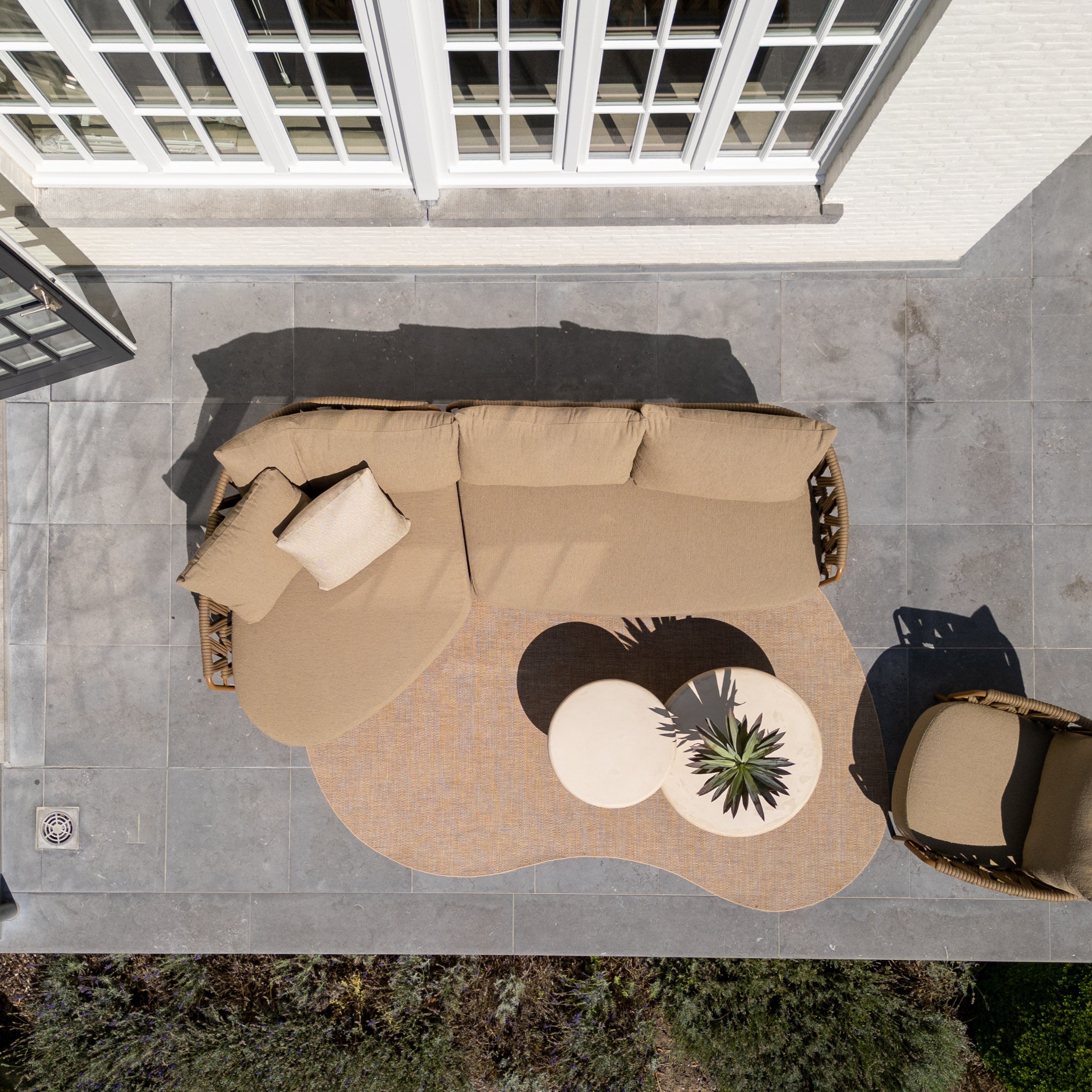 Loungeset Biarritz met ligelement